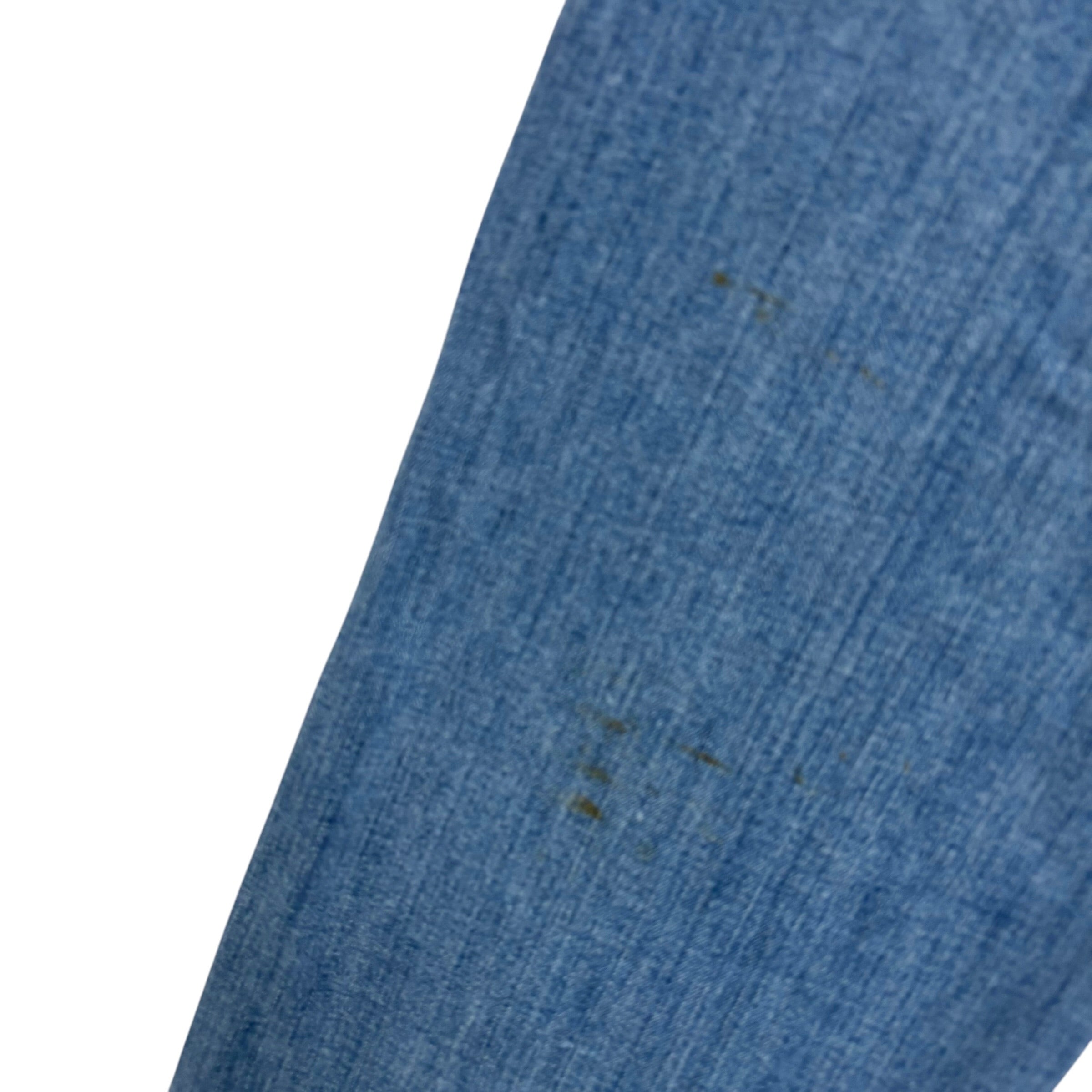 Lee Jeans W38 L32 Mens Mid Blue Classic Regular Straight Fit Stretch Denim (F)