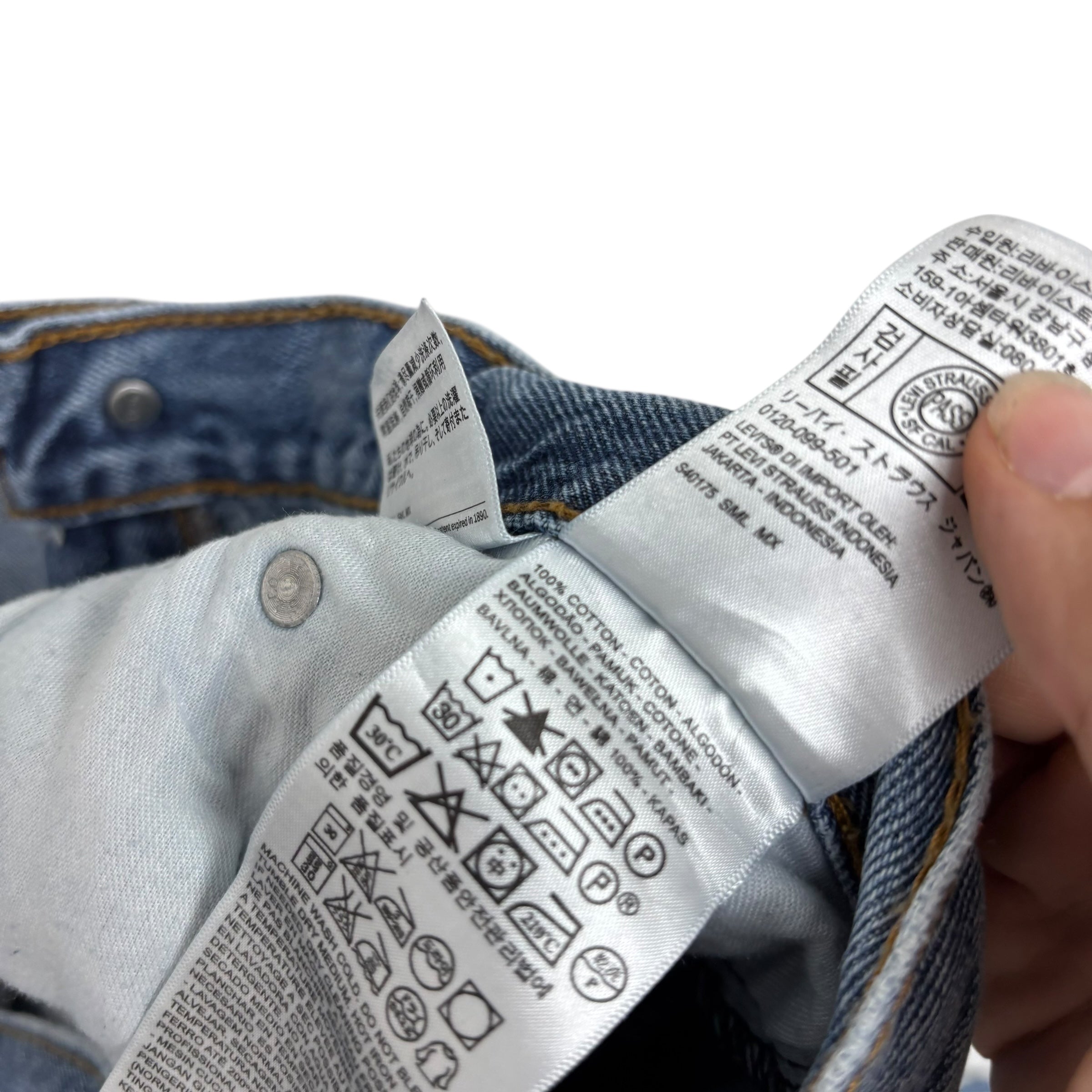 Levis 550 Jeans W38 L30 Mens Light Blue Baggy Relaxed Straight Fit Denim