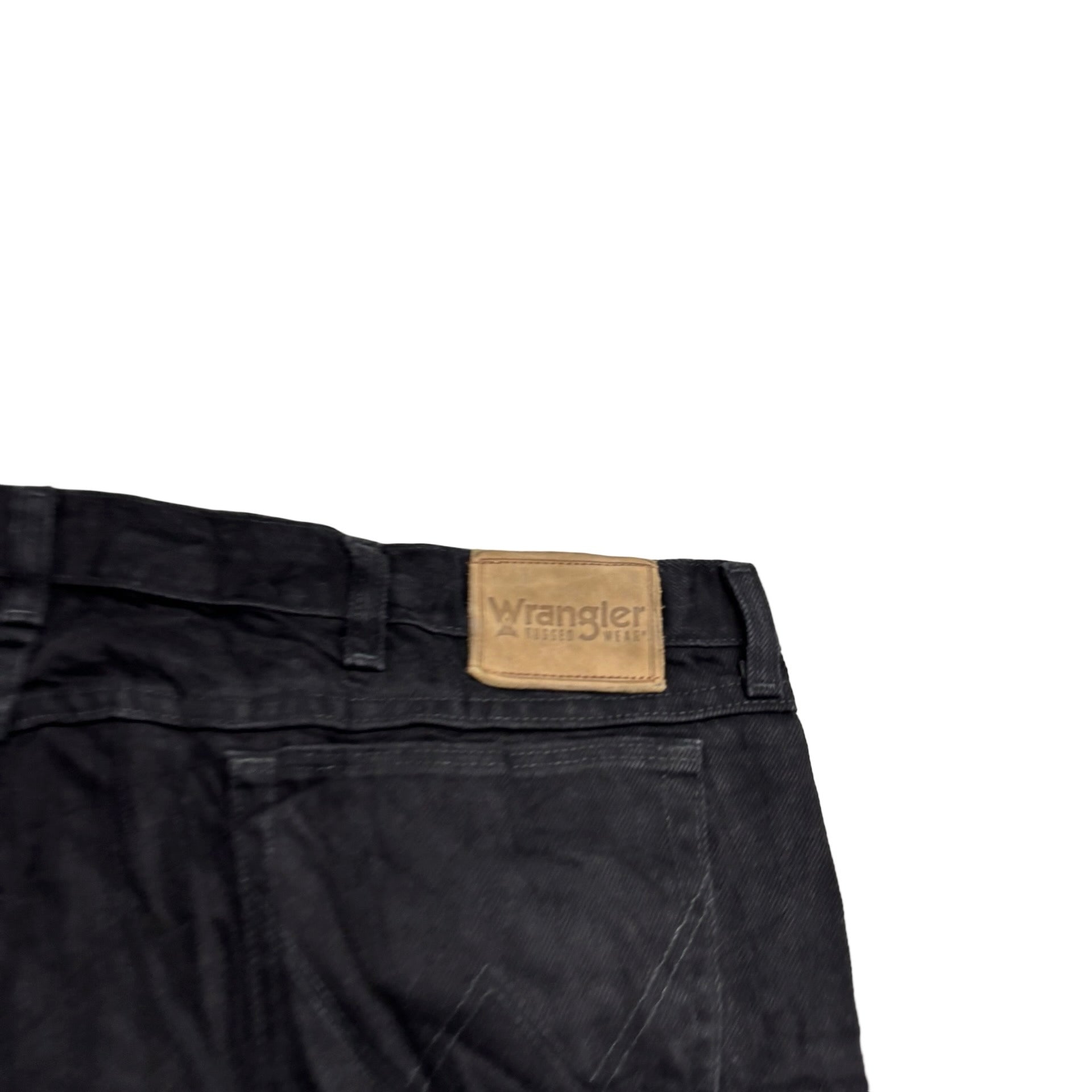 Wrangler Jeans W46 L36 Mens Black Relaxed Tapered Fit Vintage Denim (E)