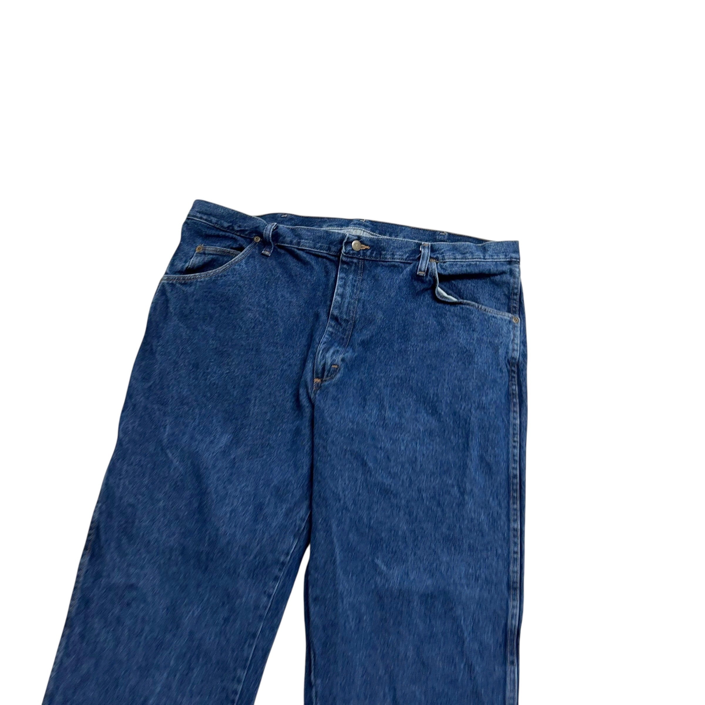 Wrangler Jeans W42 L32 Mens Mid Blue Regular Straight Fit Vintage Denim