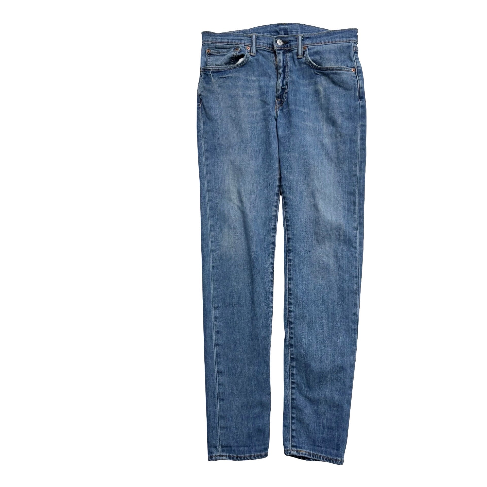 Levis 512 Jeans W31 L34 Mens Mid Blue Slim Tapered Fit Stretch Denim