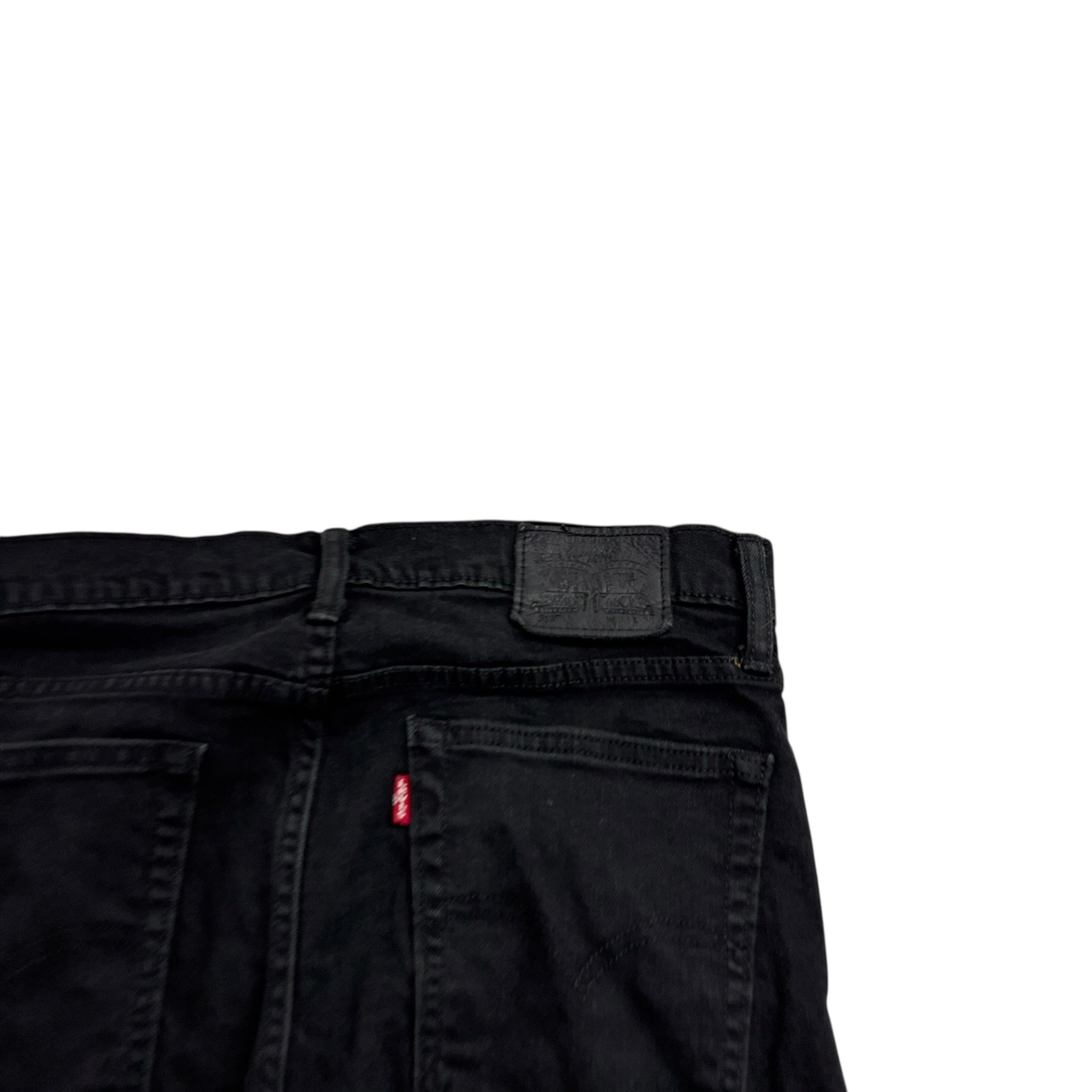 Levis 510 Jeans W32 L34 Mens Black Skinny Fit Stretch Denim (E)