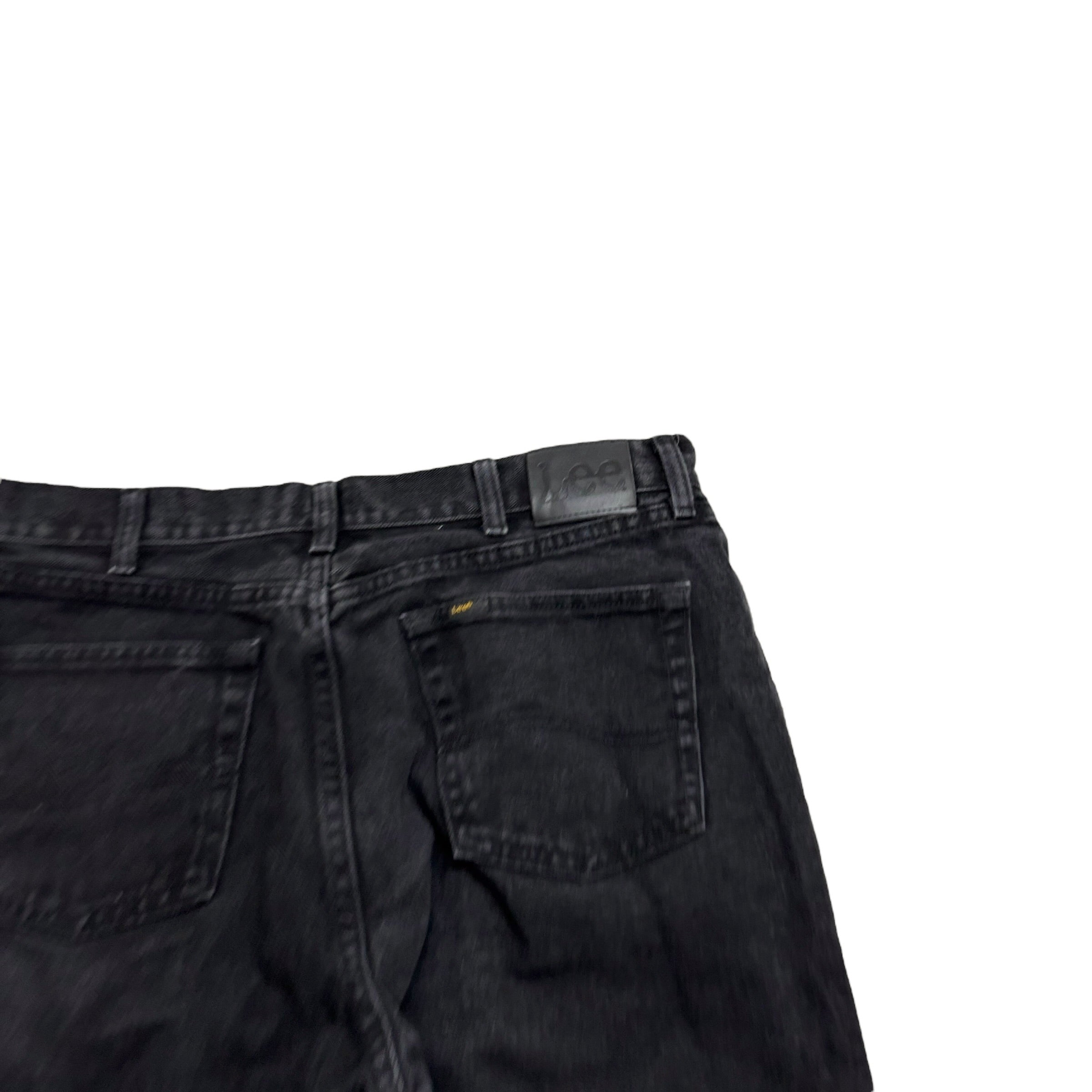 Wrangler Jeans W36 L34 Mens Black Relaxed Straight Fit Vintage Denim (E)