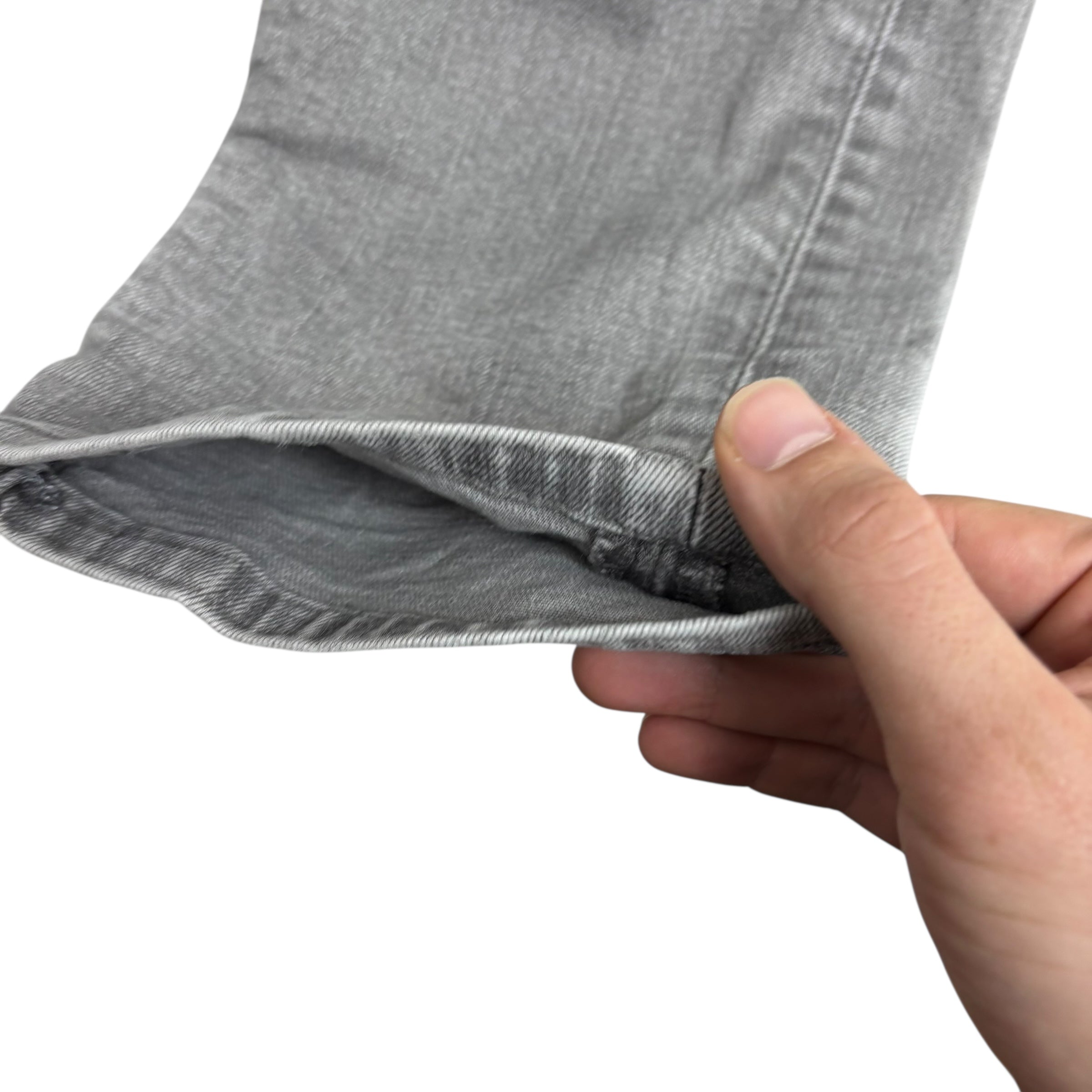 Levis 513 Jeans W30 L31 Mens Grey Slim Straight Fit Stretch Denim