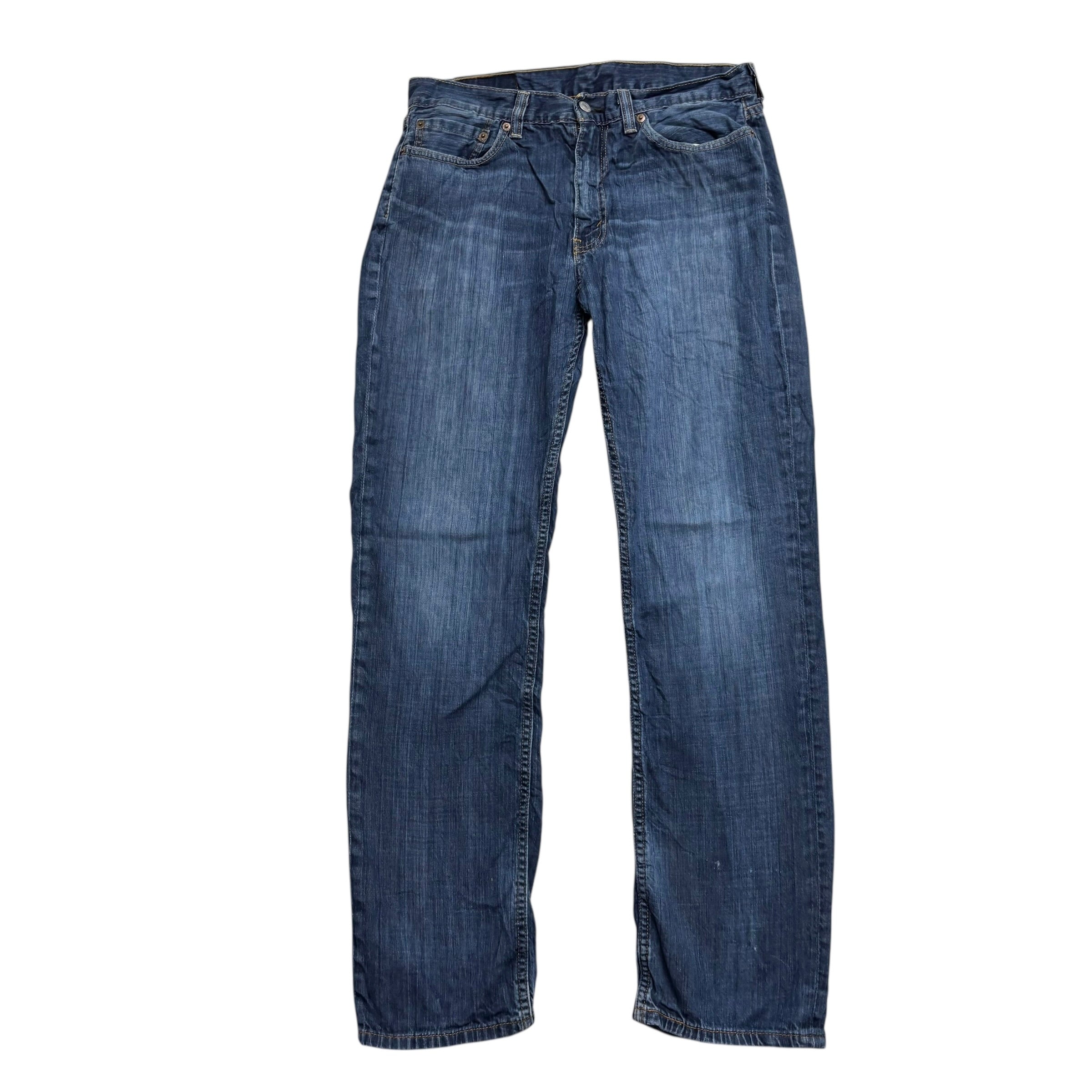 Levis 514 Jeans W32 L32 Mens Dark Blue Regular Straight Fit Denim