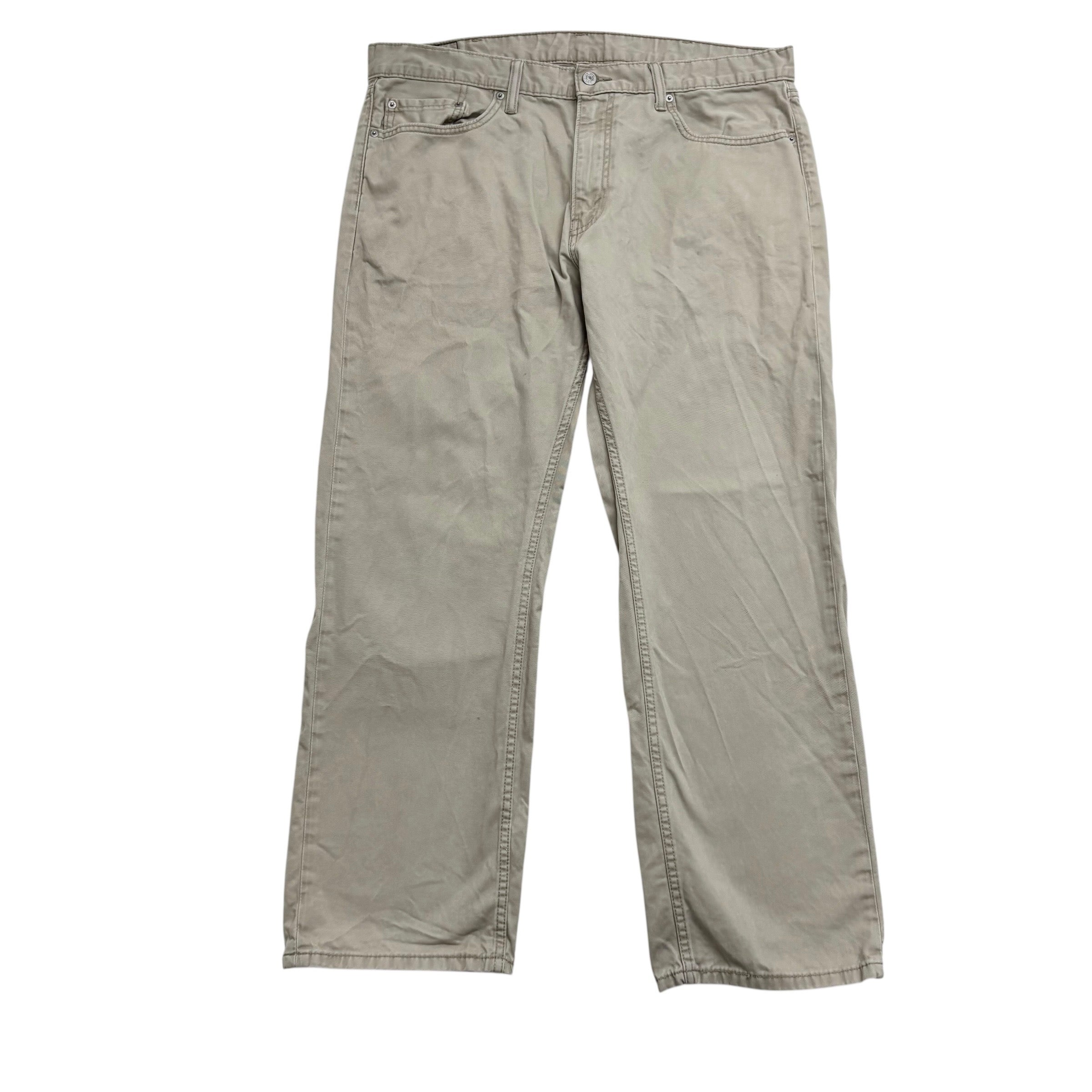 Levis 559 Trousers W38 L30 Mens Cream Baggy Relaxed Straight Fit Pants (E)