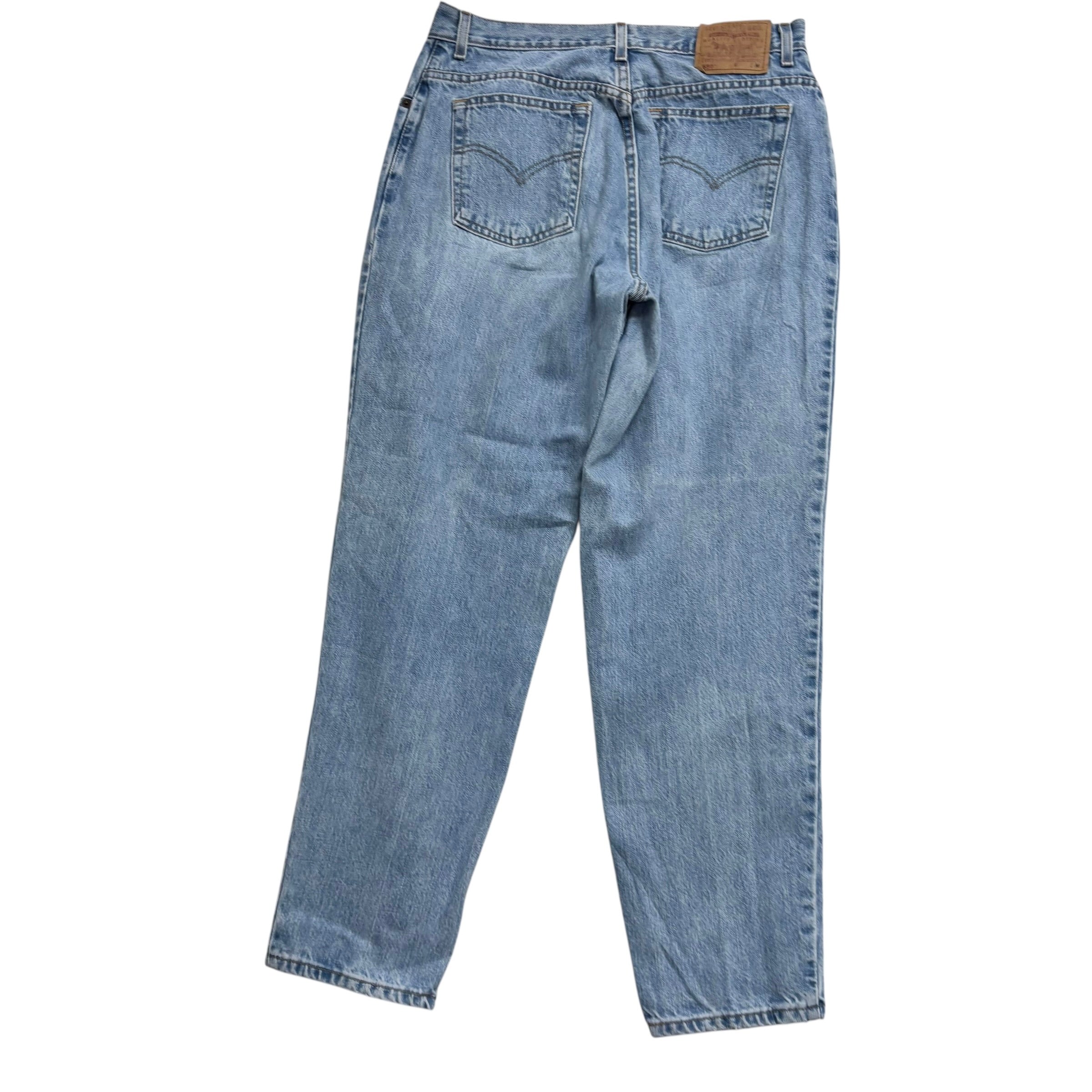 Levis 550 Jeans W33 L31 Womens Light Blue Relaxed Tapered Fit Vintage