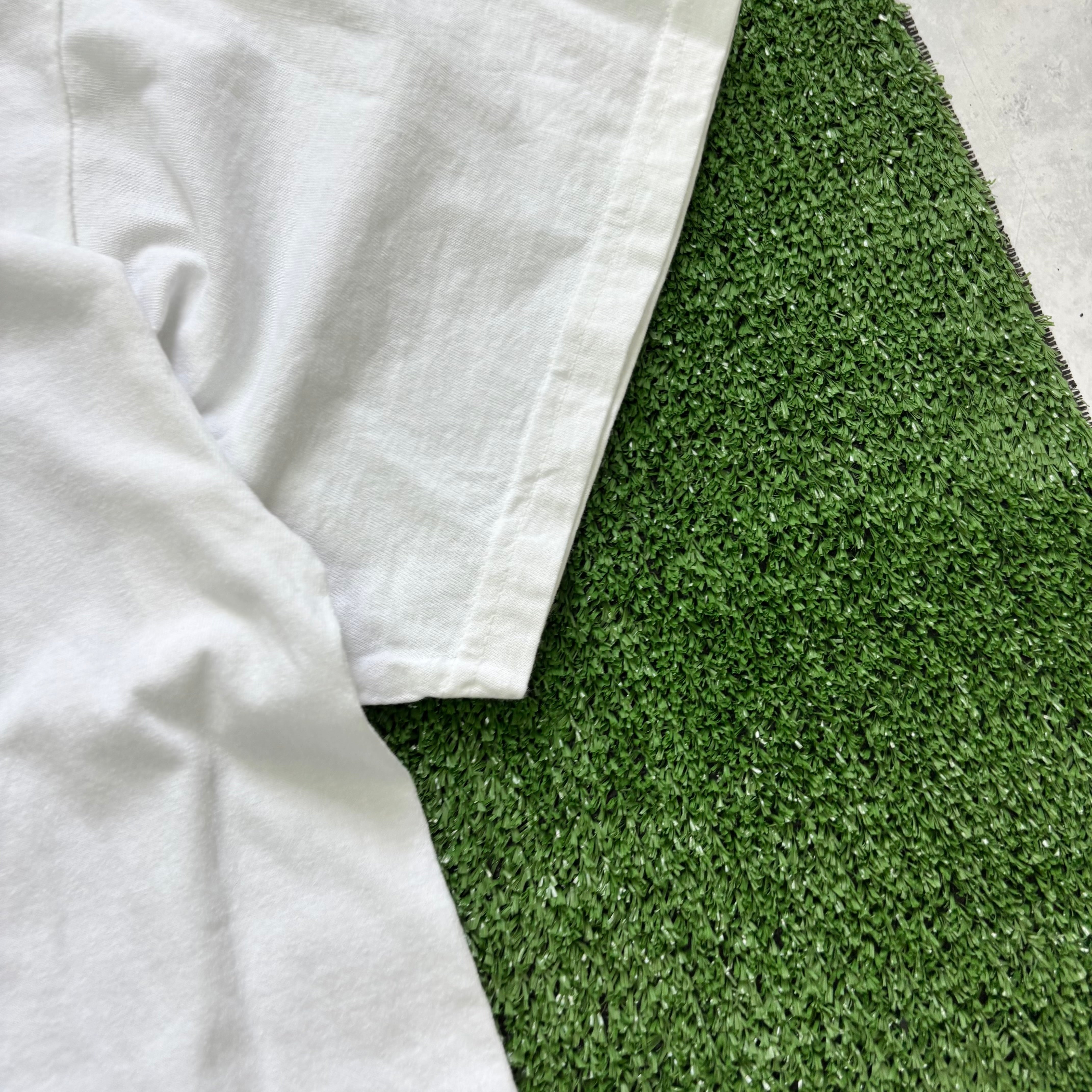 Vintage T Shirt Mens Large White Single Stitch Graphic Print 90s Tourist (E)