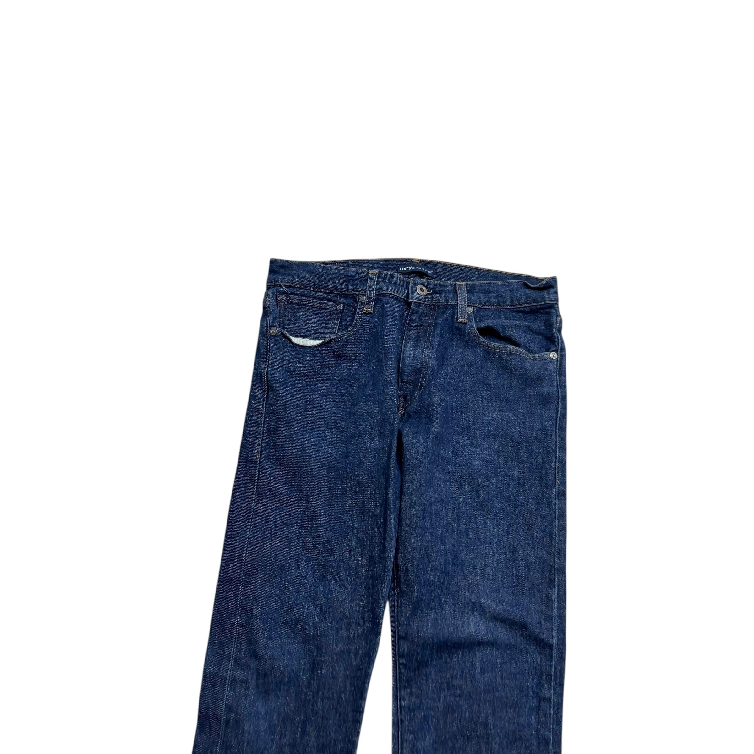 Levis 512 Jeans W32 L32 Mens Made & Crafted Dark Blue Slim Tapered Stretch (E)