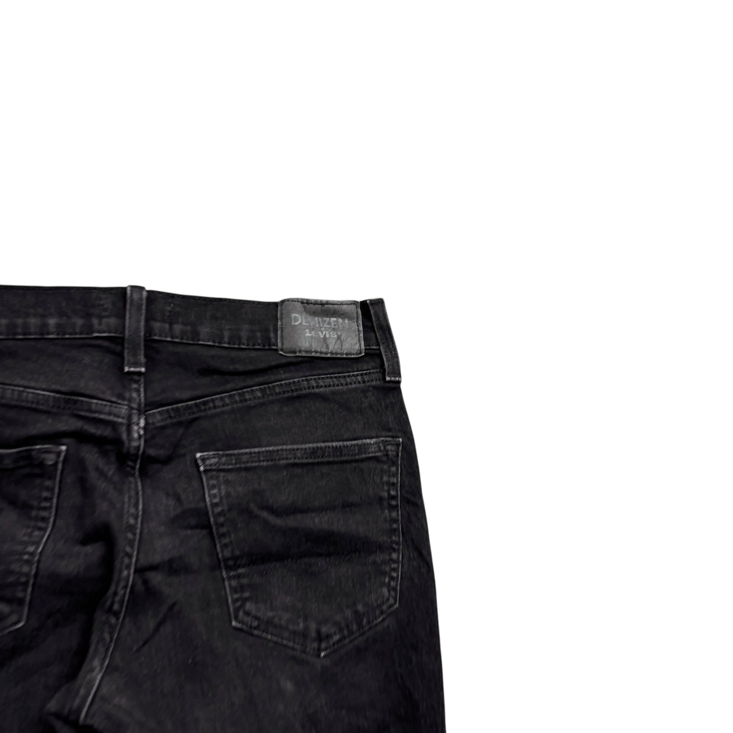 Levis Denizen Jeans W30 L32 Mens Black Slim Fit Stretch Denim (E)