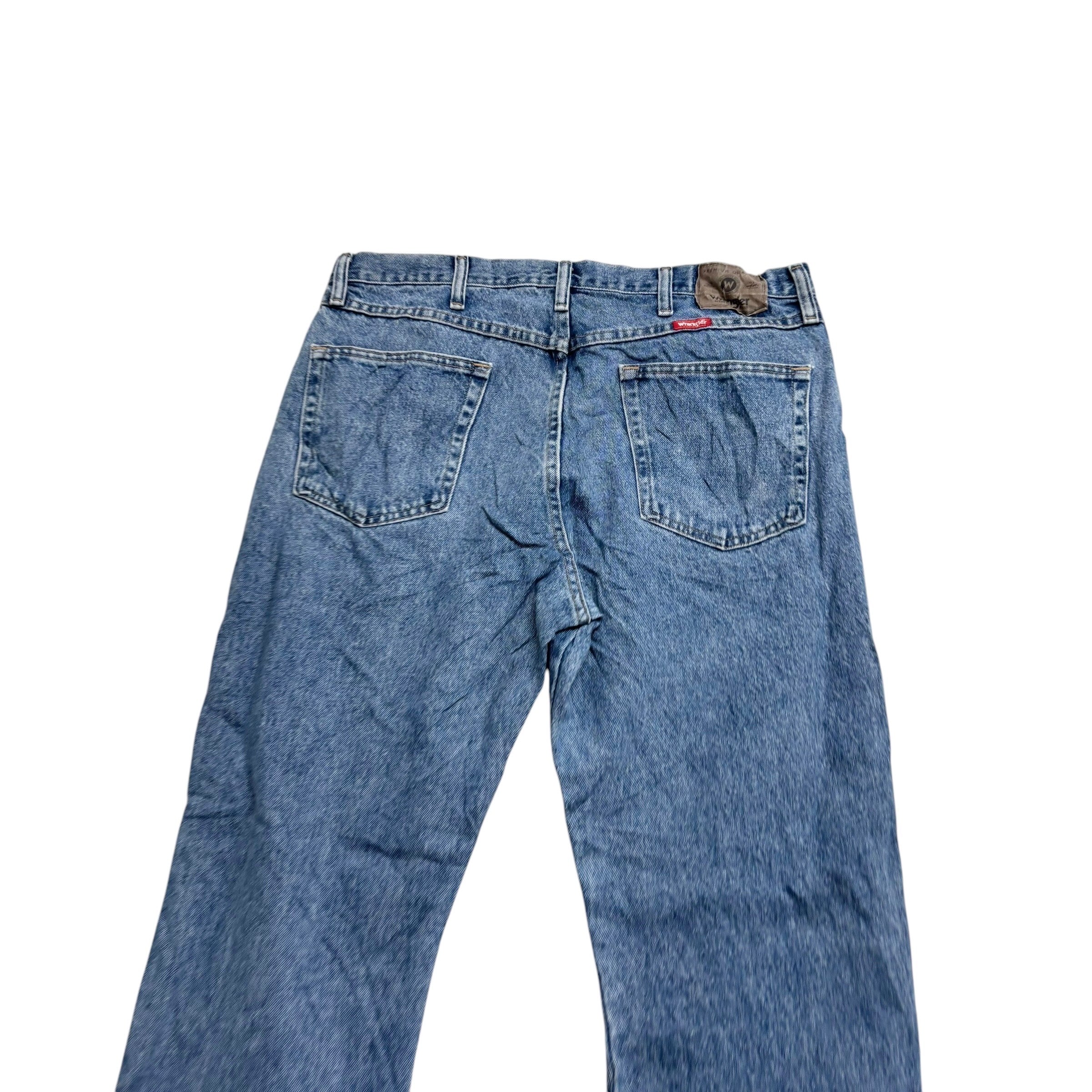 Wrangler Jeans W36 L30 Mens Light Blue Regular Straight Fit Vintage Denim