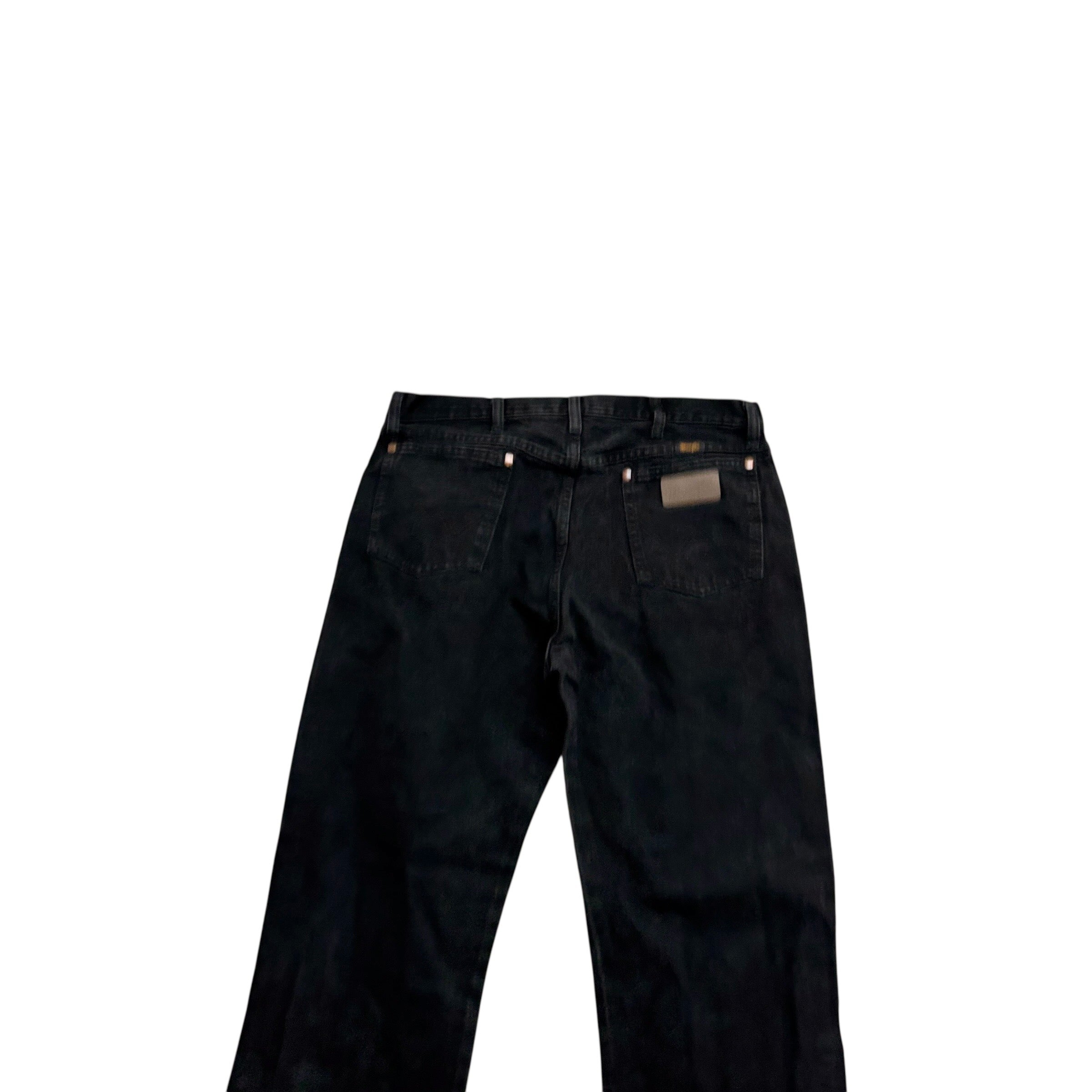 Wrangler Jeans Cowboy Cut W34 L34 Mens Black 13MWZ Original Fit Denim