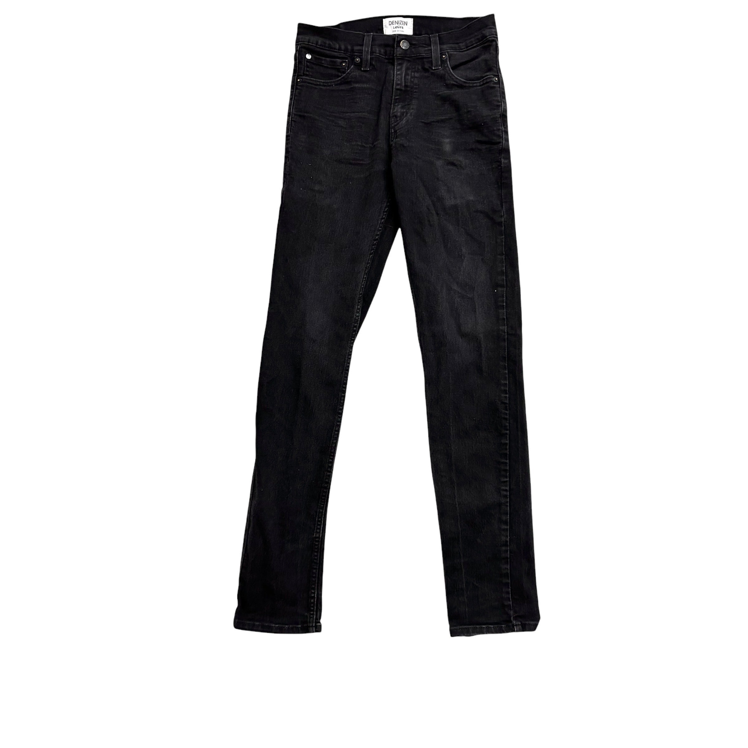Levis Denizen Jeans W29 L32 Mens Black Skinny Fit Stretch Denim