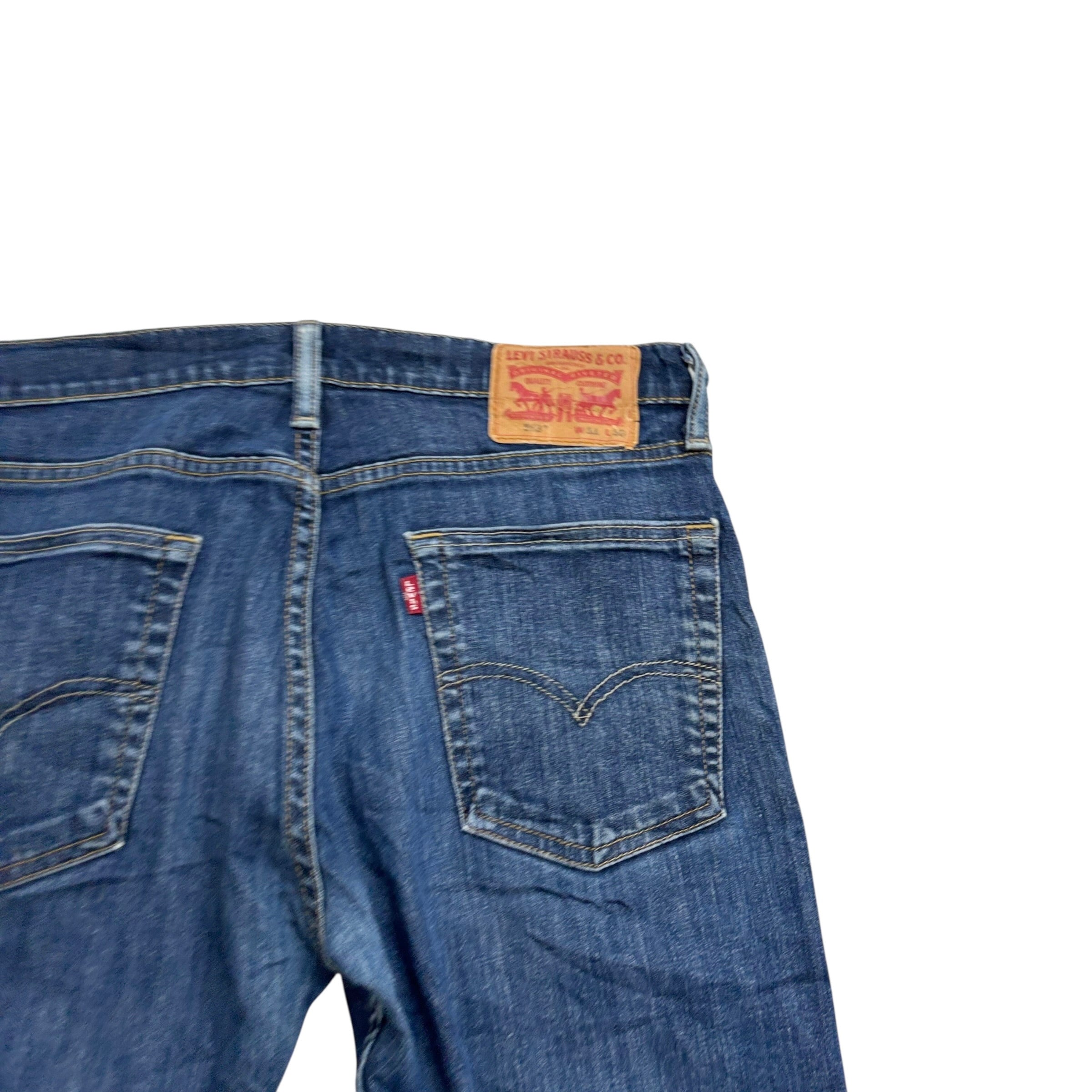 Levis 513 Jeans W31 L30 Mens Mid Blue Slim Straight Fit Stretch Denim