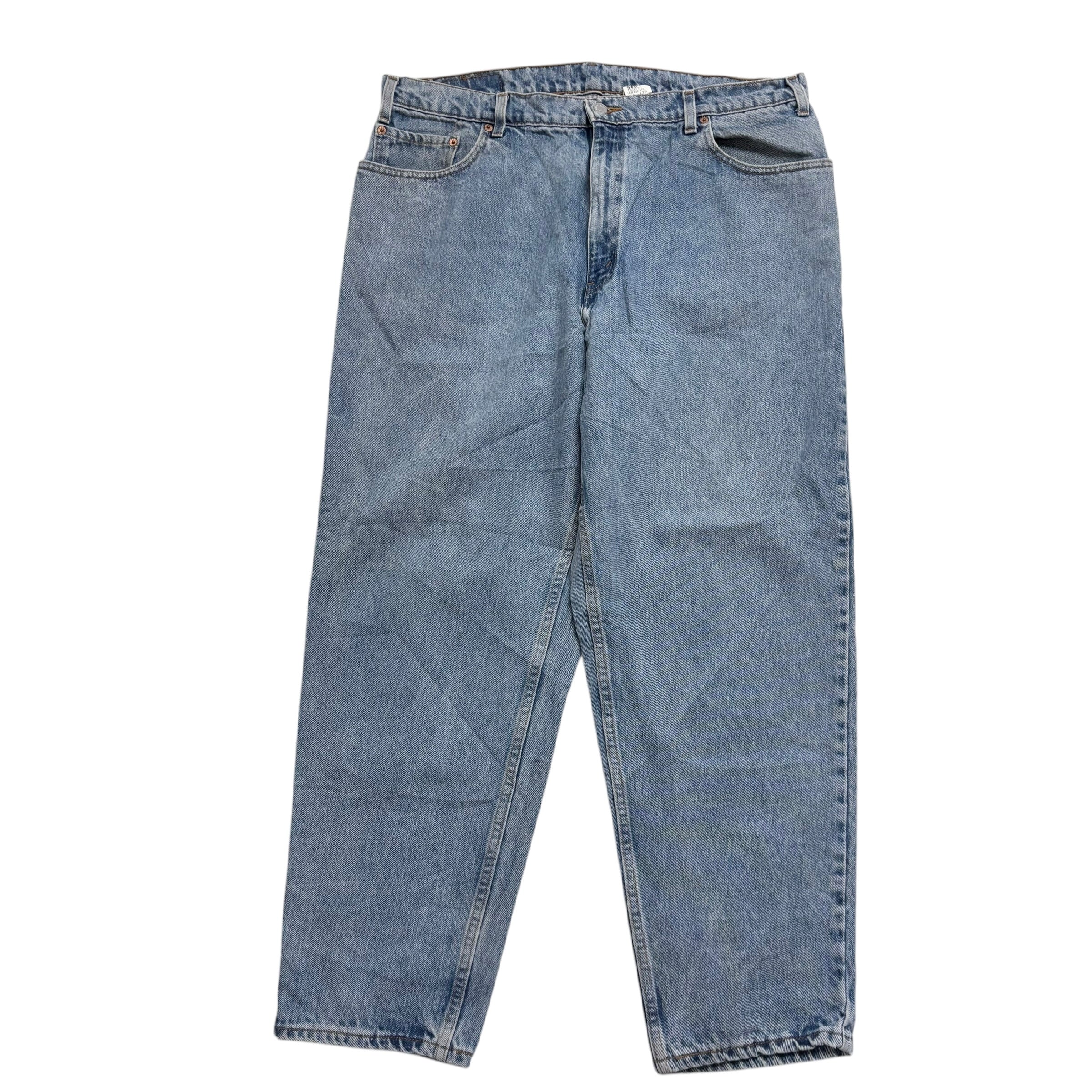 Levis 560 Jeans W38 L30 Mens Light Blue Relaxed Tapered Fit Vintage Denim (E)
