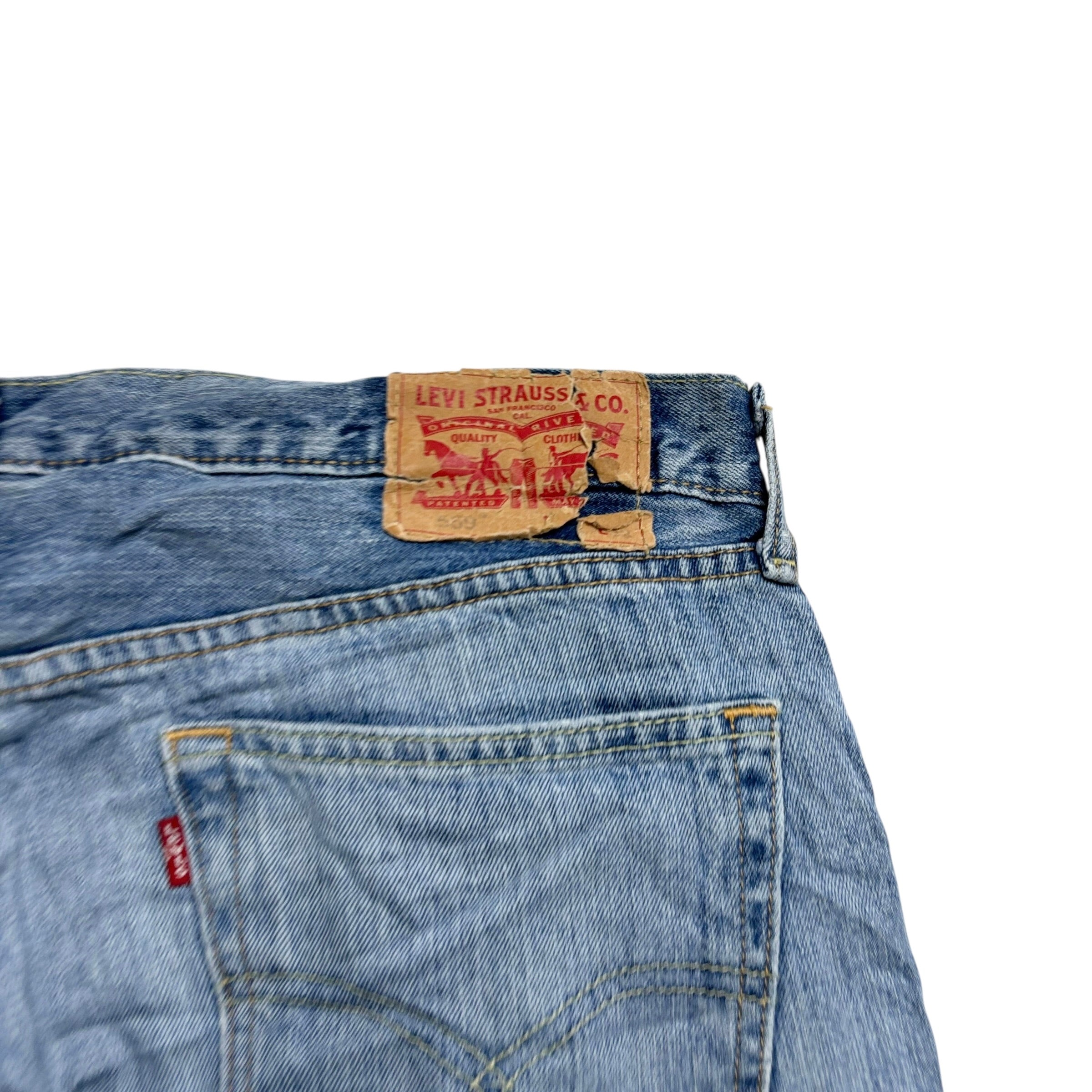 Levis 559 Jeans W36 L32 Mens Light Blue Baggy Relaxed Straight Fit Denim