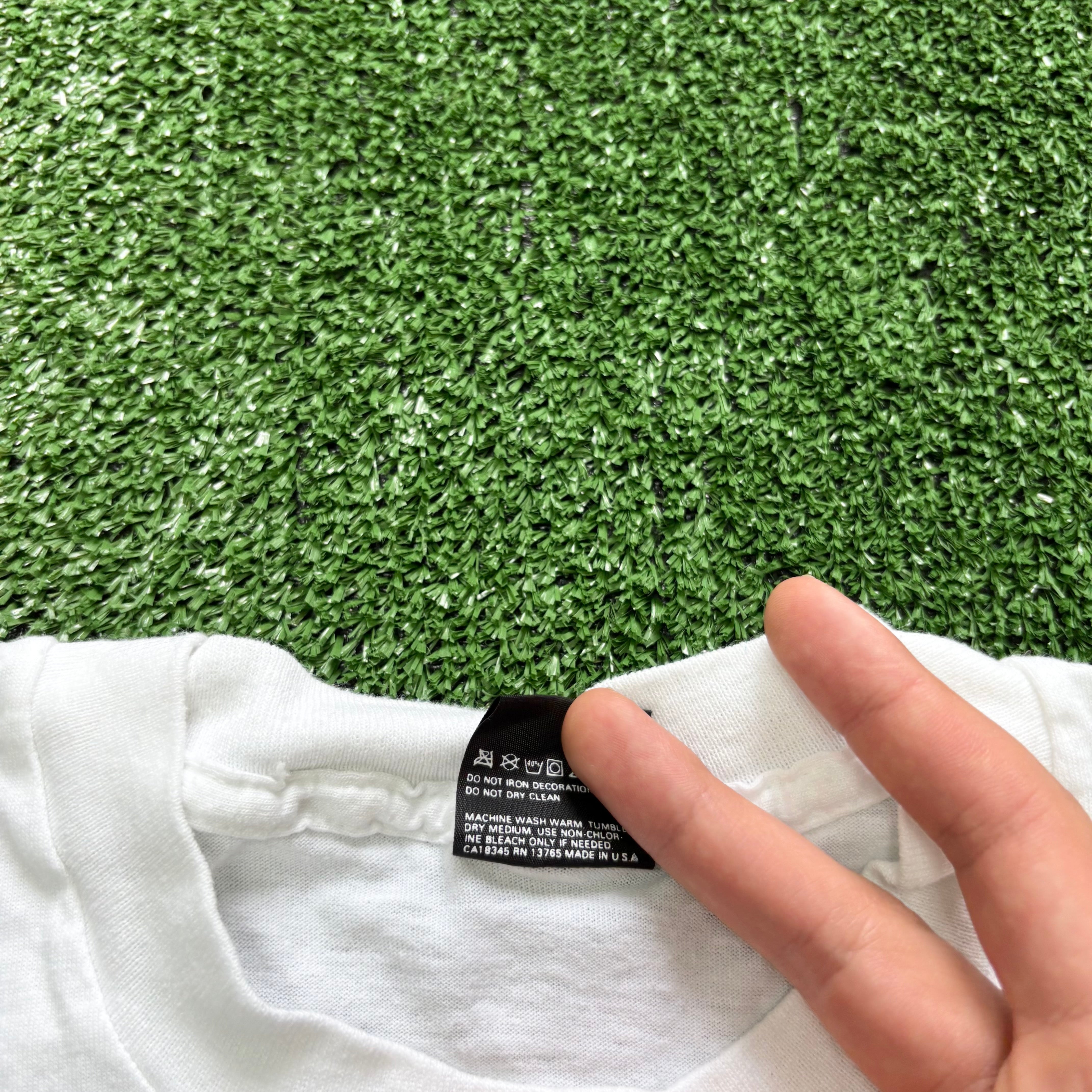 Vintage T Shirt Mens XS White Single Stitch Graphic Print 90s Airplanes