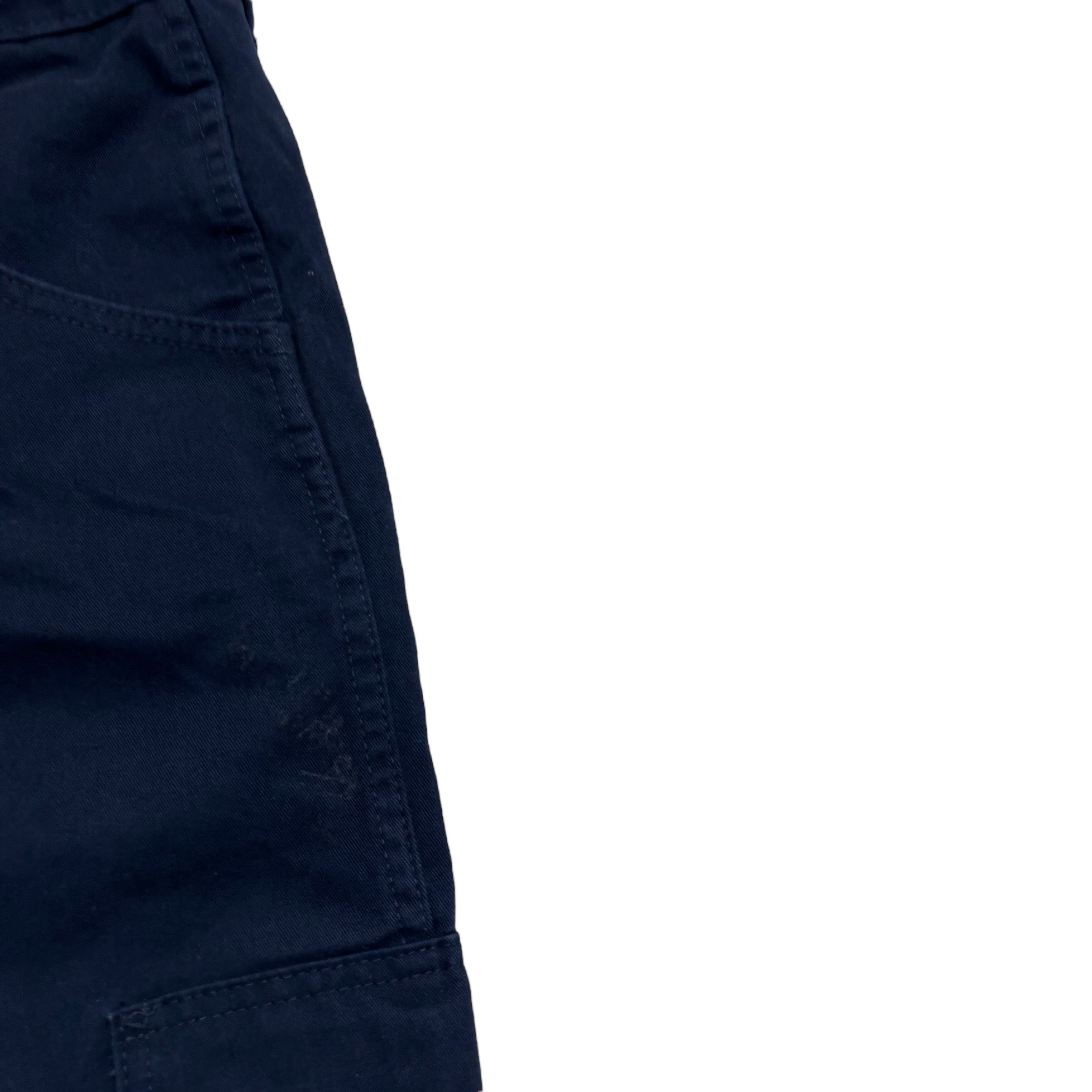 Wrangler Cargo Pants W44 L32 Mens Navy Blue Relaxed Straight Fit Trousers