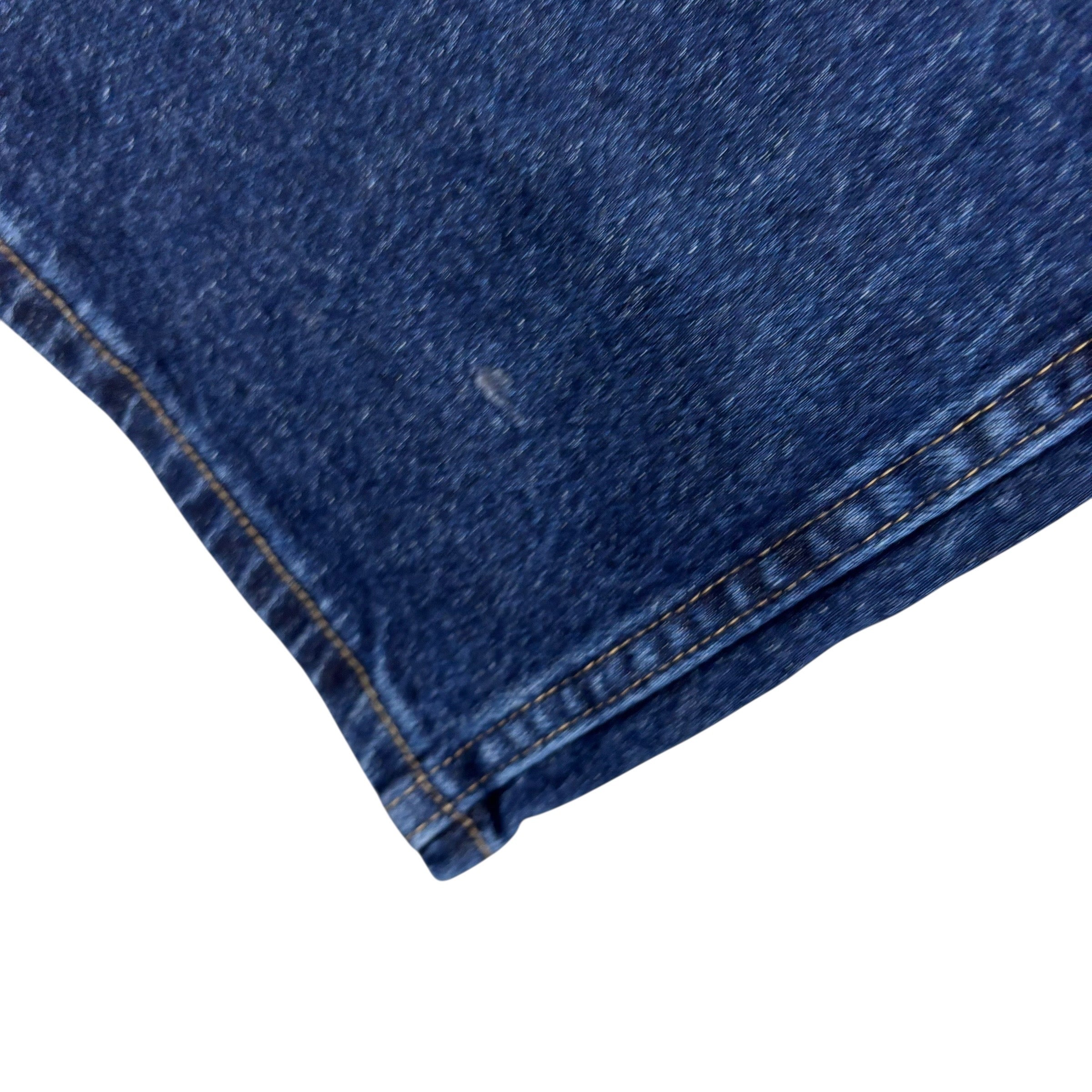 Wrangler Jeans W44 L30 Mens Dark Blue Regular Straight Fit Stretch Denim