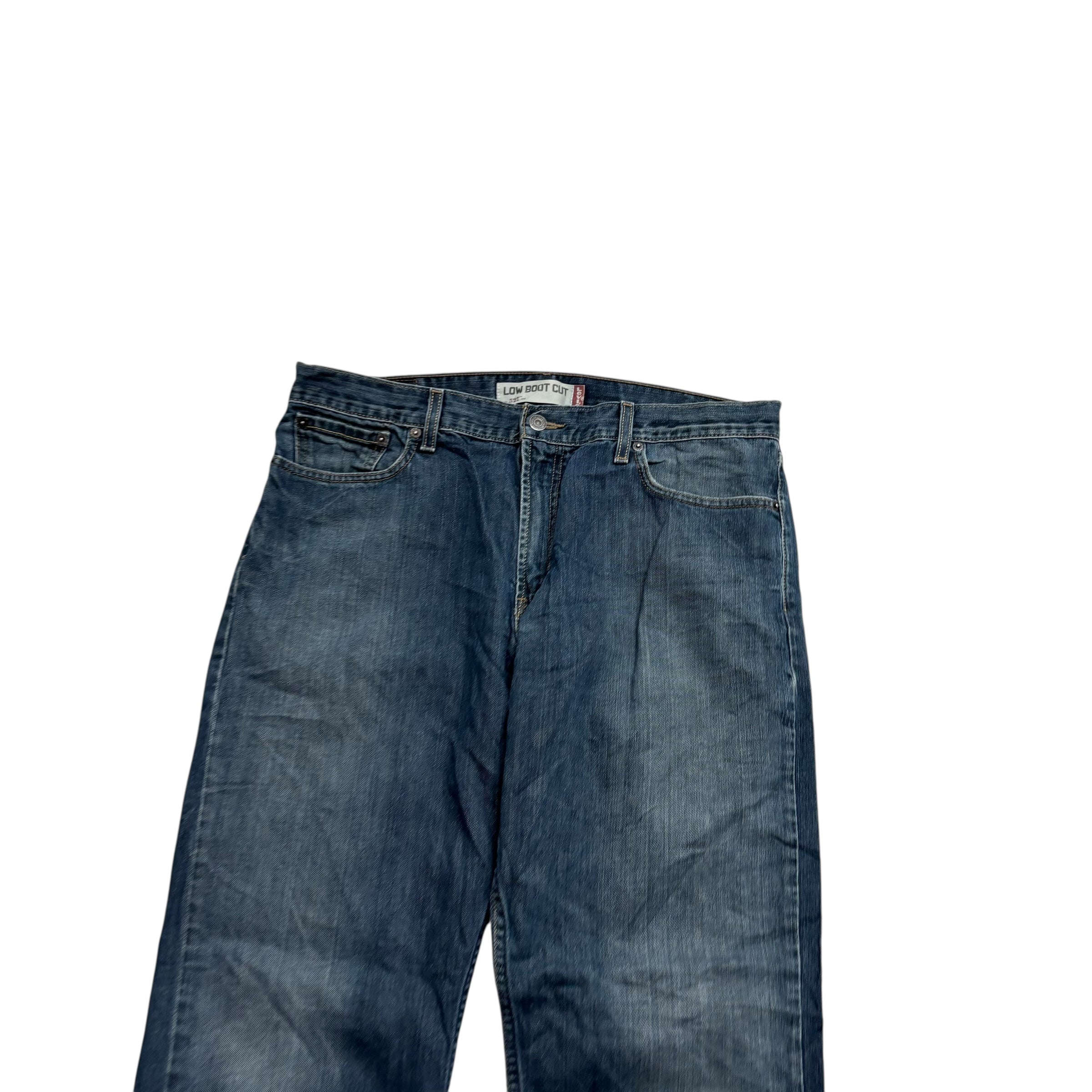 Levis 527 Jeans W36 L32 Mens Dark Blue Low Bootcut Fit Vintage Denim