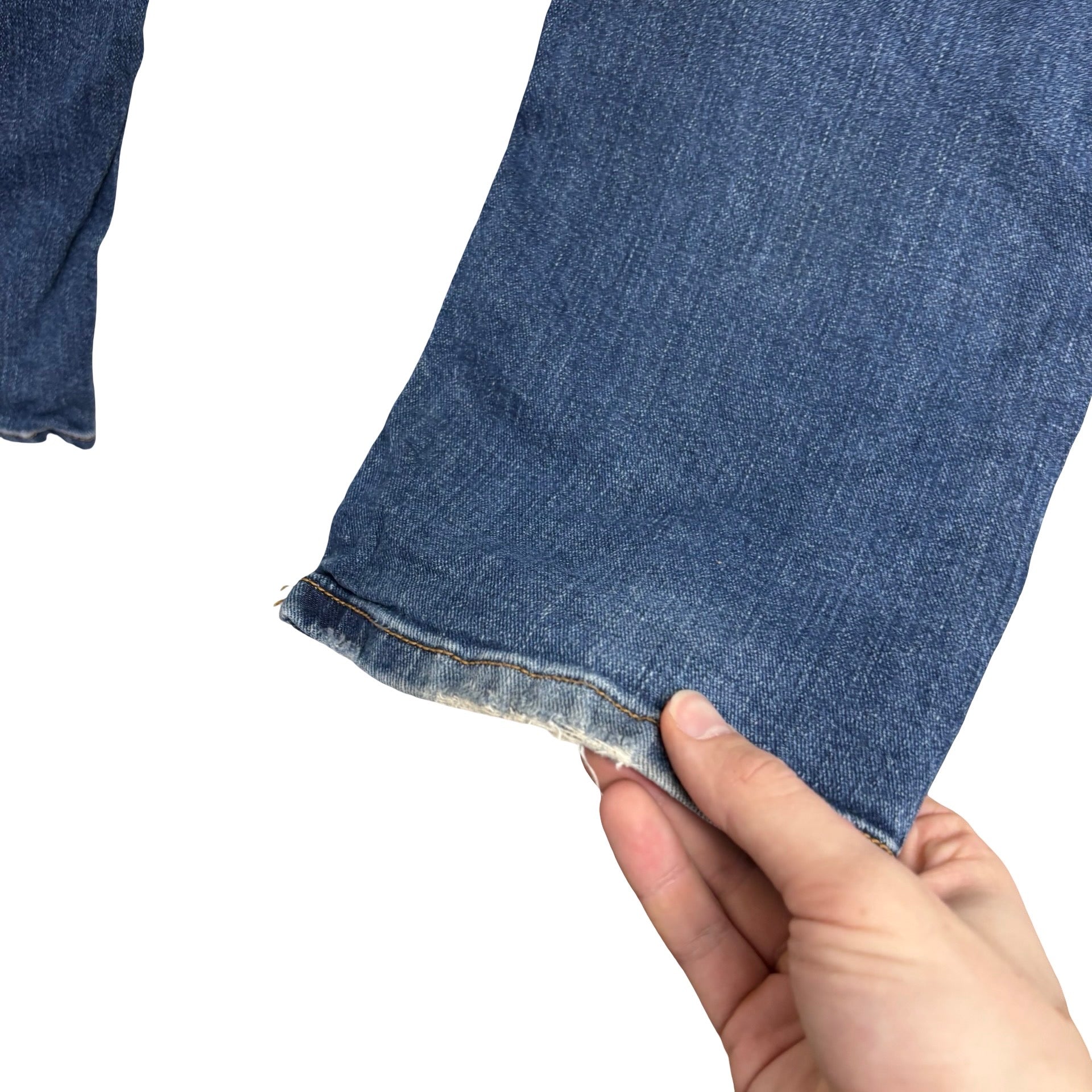 Diesel Waykee Jeans W36 L33 Mens Mid Blue Regular Straight Fit Stretch Denim