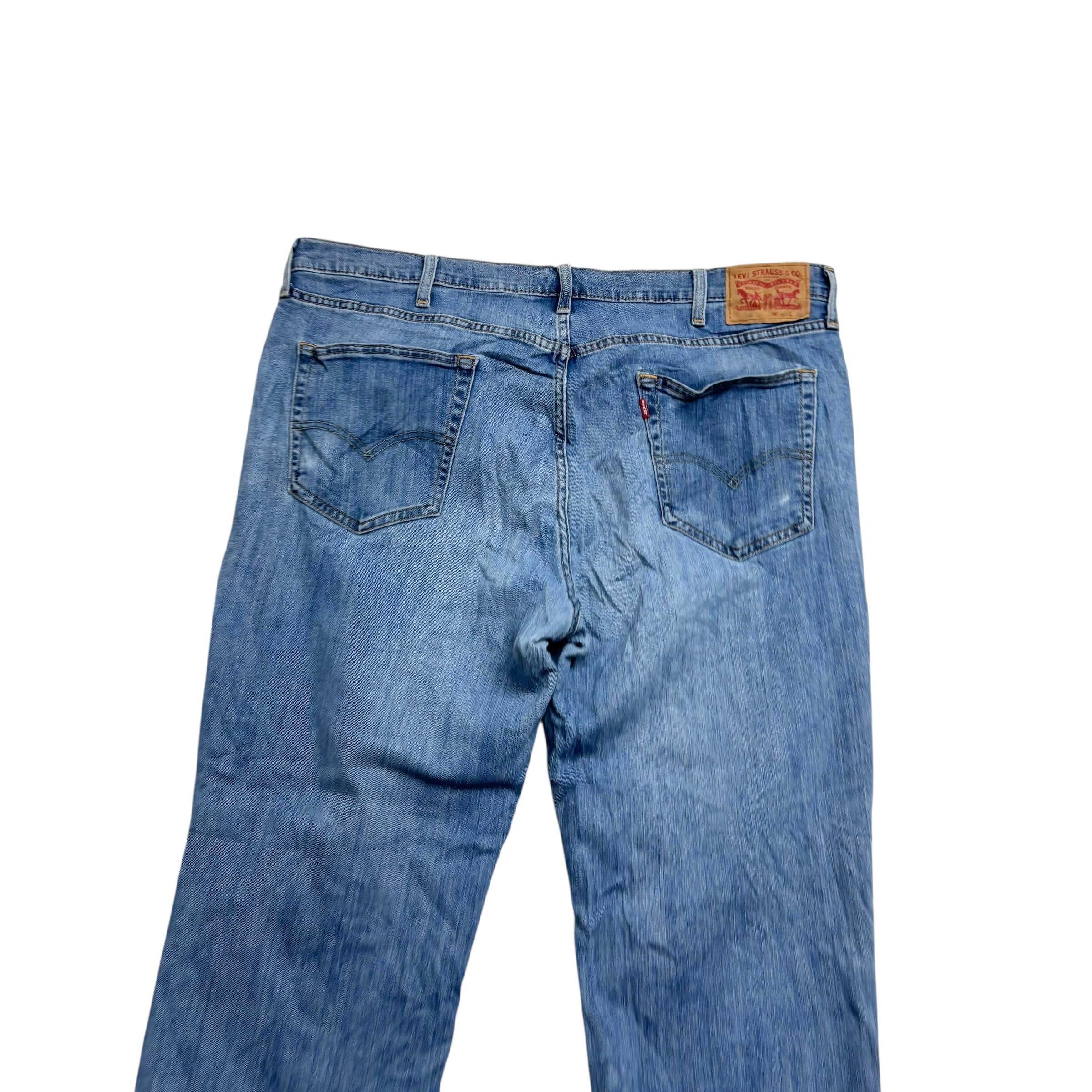 Levis 541 Jeans W40 L30 Mens Mid Blue Athletic Tapered Fit Stretch Denim