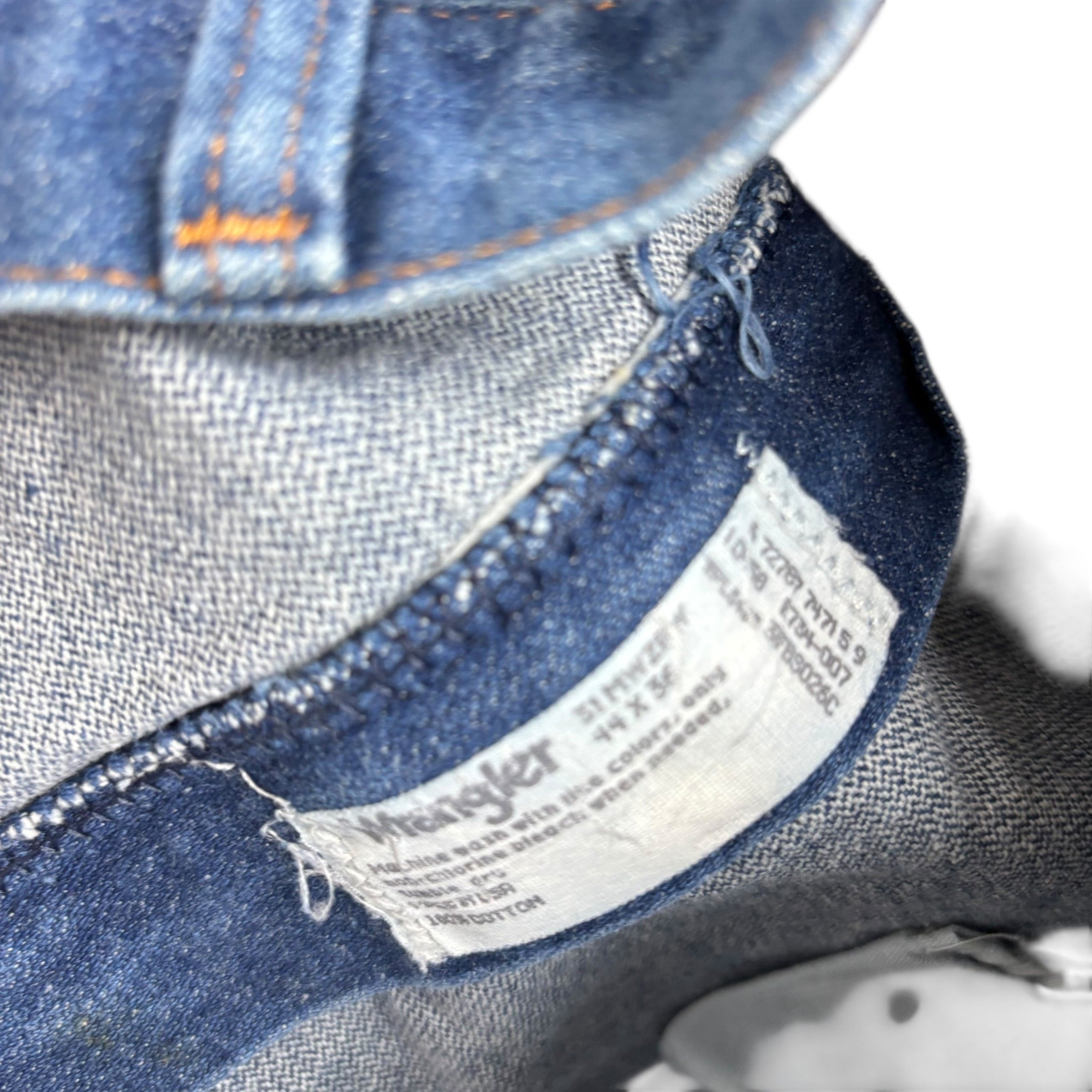 Wrangler Jeans Cowboy Cut W42 L36 Mens Mid Blue 31MWZ Relaxed USA Made Vintage