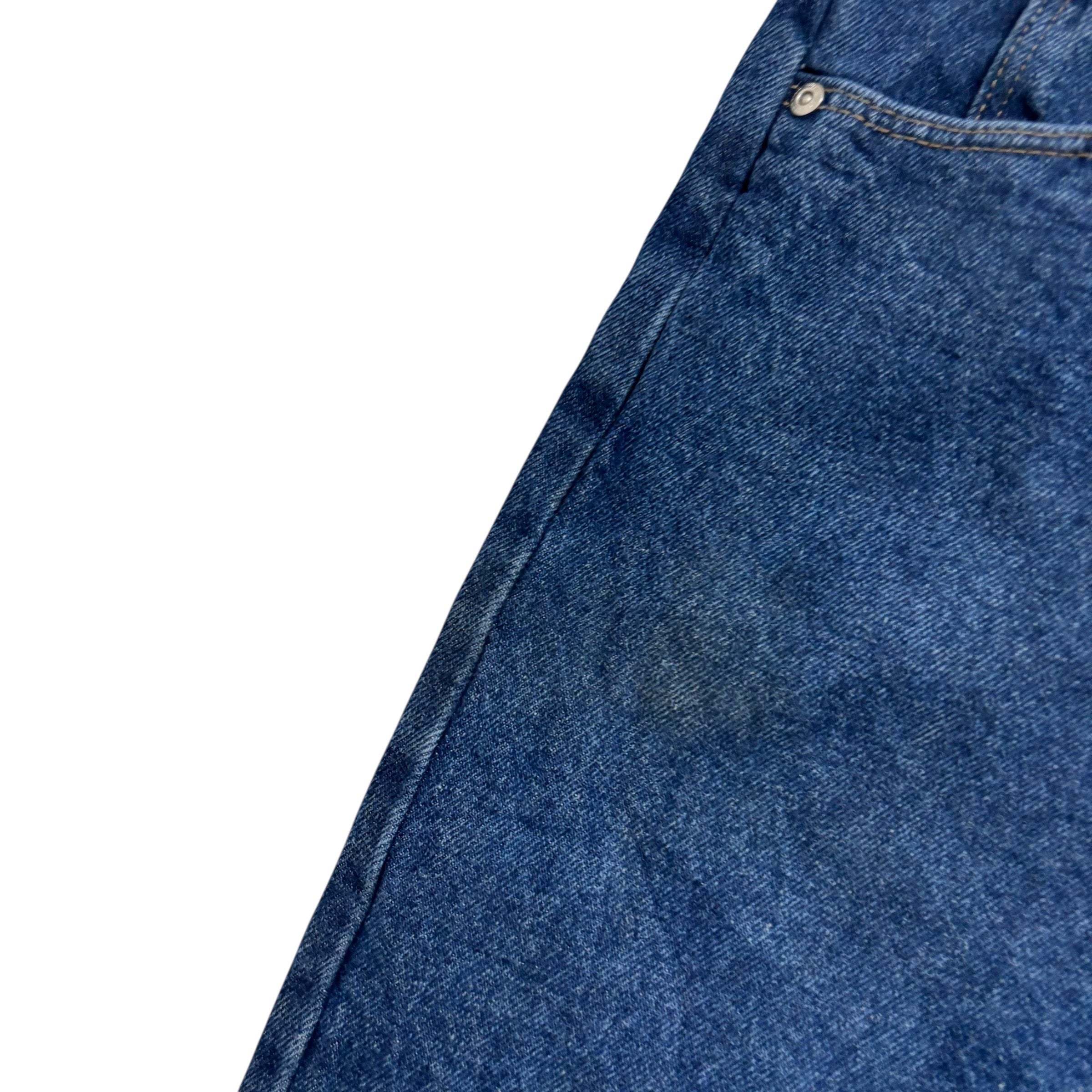 Wrangler Jeans W42 L29 Mens Mid Blue Relaxed Straight Fit Denim