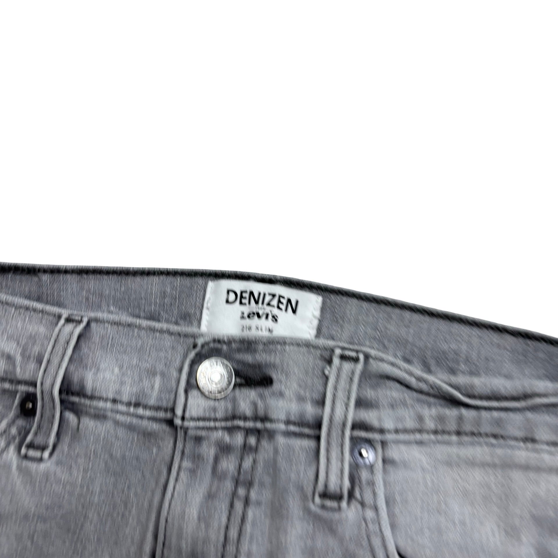 Levis Denizen Jeans W30 L32 Mens Grey Slim Fit Stretch Denim (F)