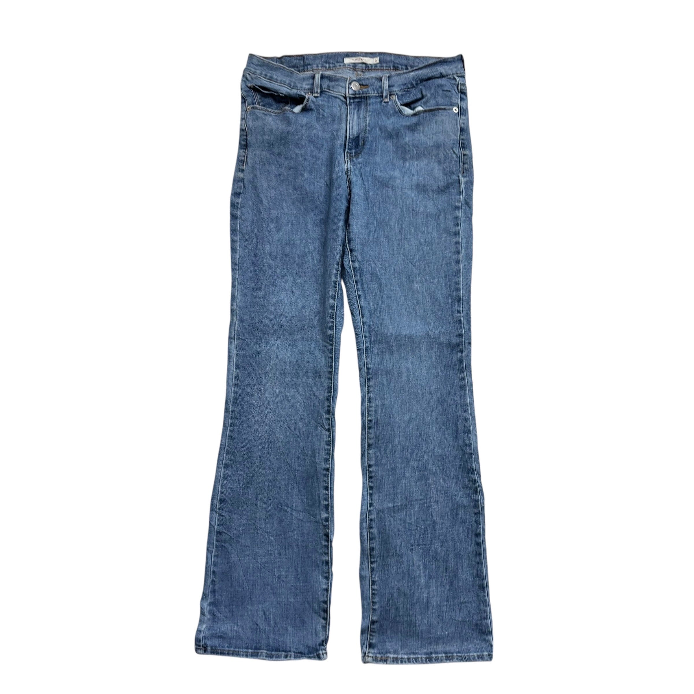 Levis Jeans W29 L30 Womens Classic Bootcut Mid Blue Stretch Denim