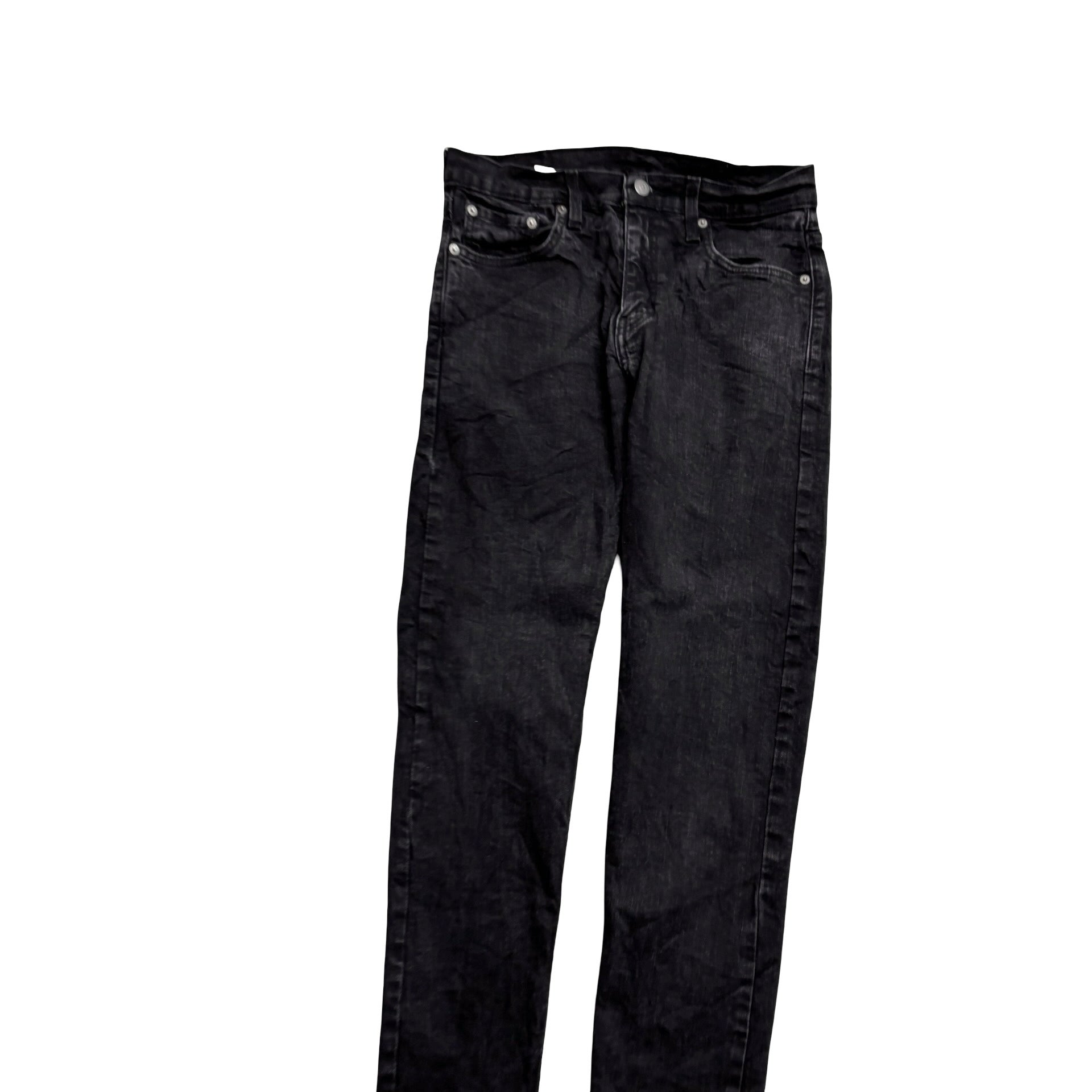 Levis 512 Jeans W30 L29 Mens Black Slim Tapered Fit Stretch Denim (E)