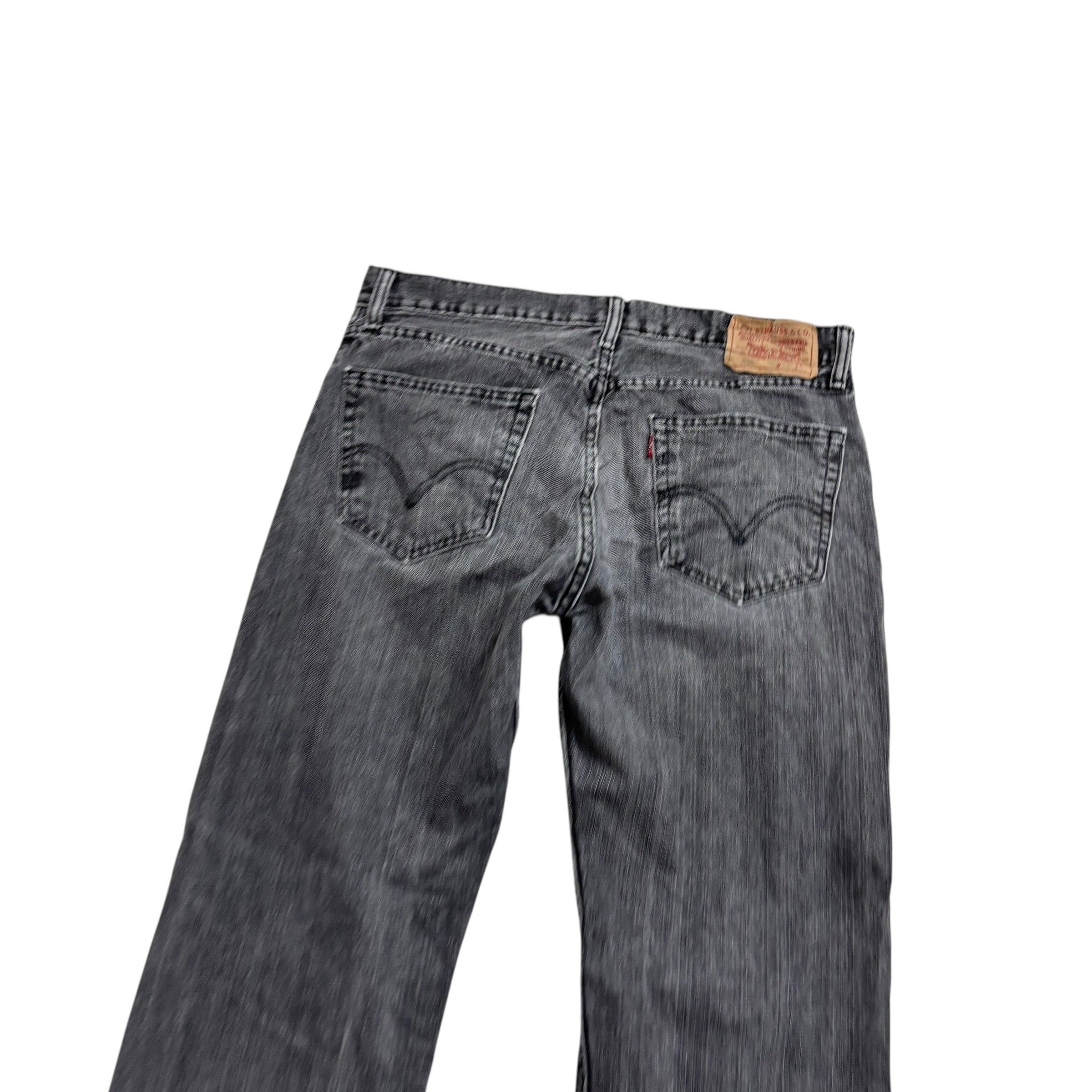 Levis 505 Jeans W33 L32 Mens Grey Regular Straight Fit Vintage Denim (E)