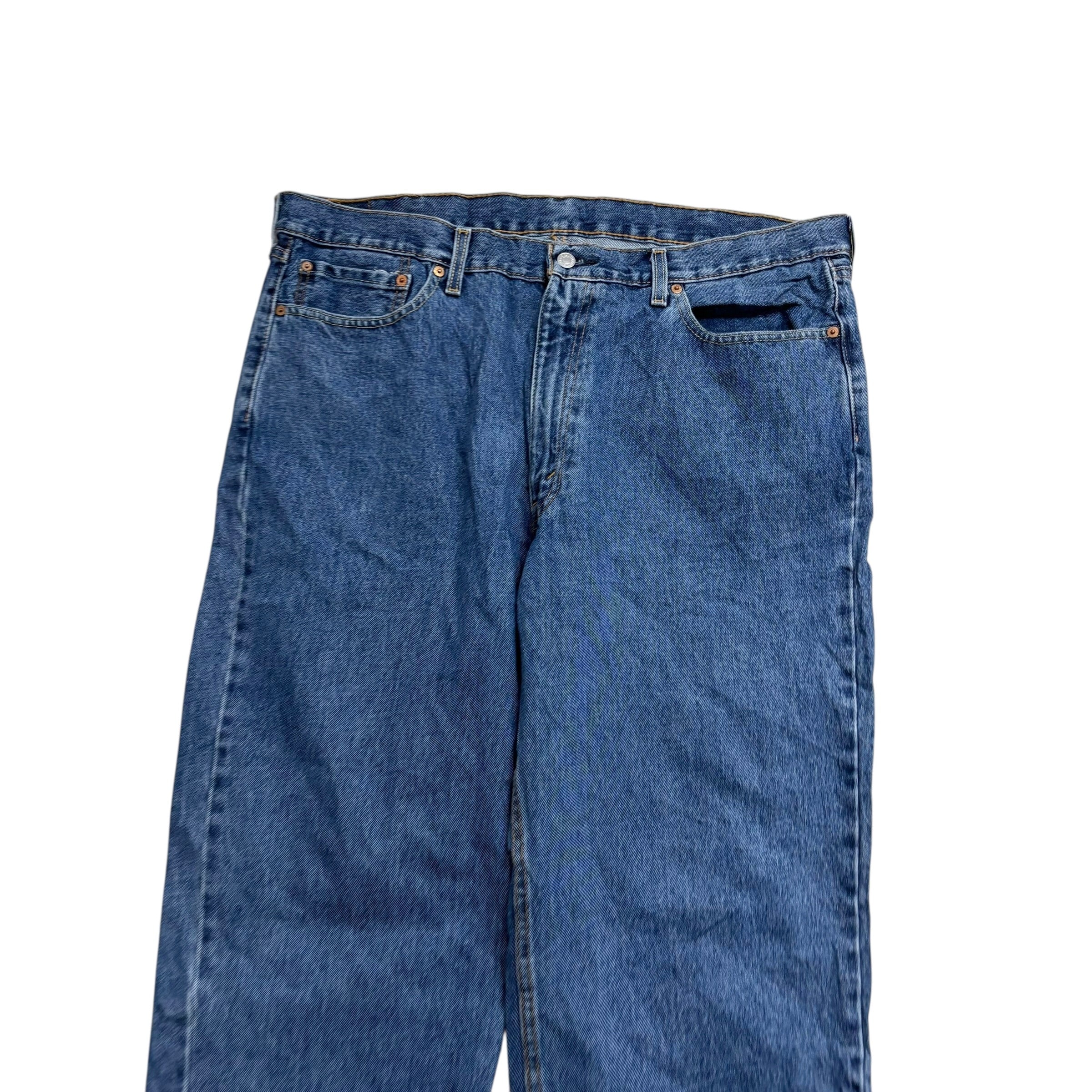Levis 550 Jeans W40 L29 Mens Mid Blue Baggy Relaxed Straight Fit Denim