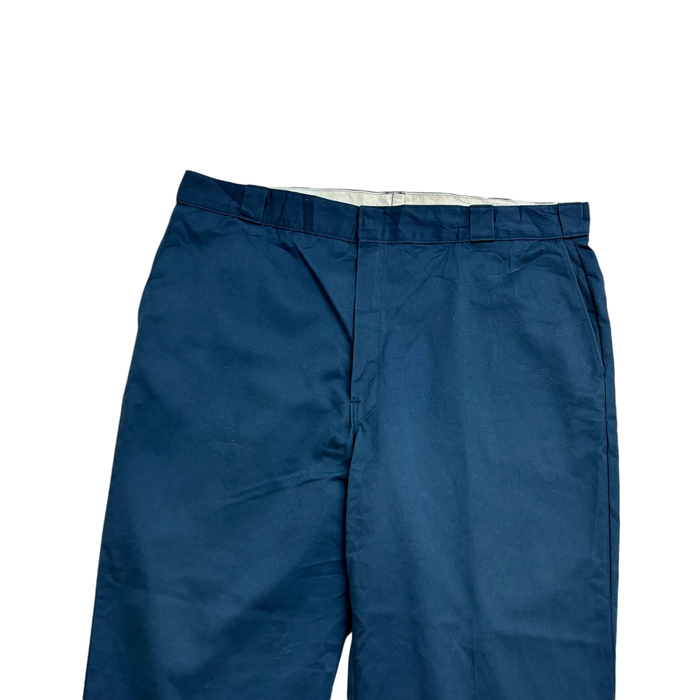 Dickies 874 Trousers W42 L26 Mens Blue Pants Original Straight Fit Workwear
