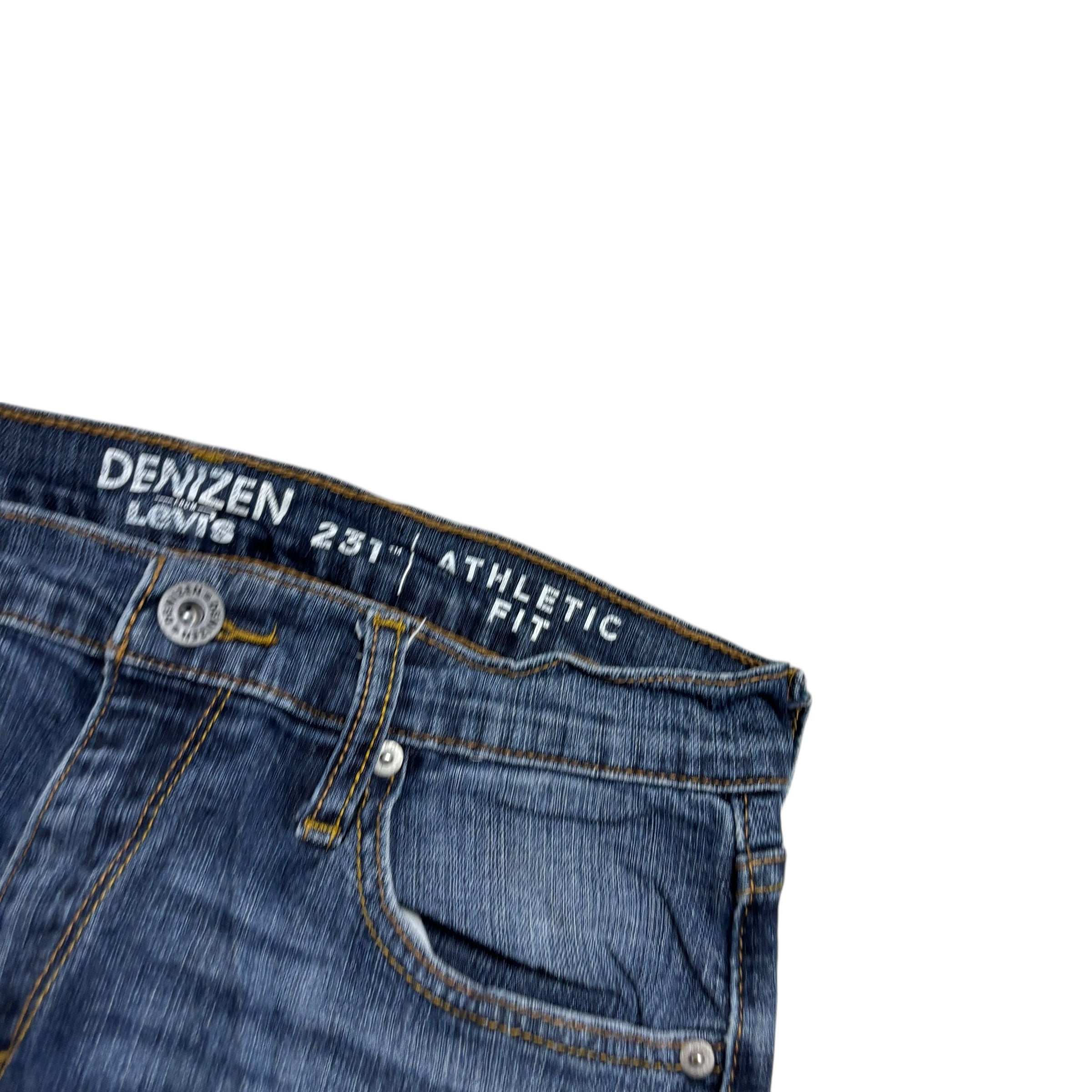 Levis Denizen Jeans W30 L30 Mens Mid Blue Athletic Fit Stretch Denim (E)