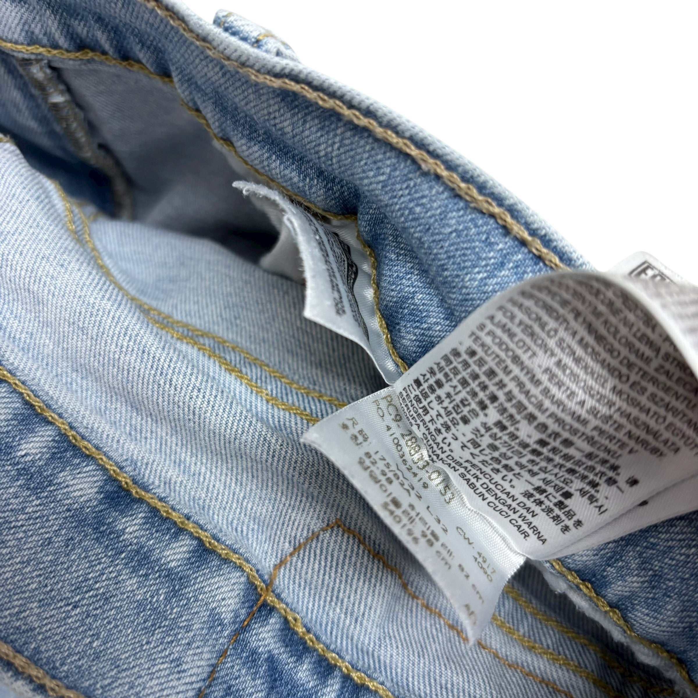 Levis 512 Jeans W32 L32 Mens Light Blue Slim Tapered Fit Stretch Denim (F)