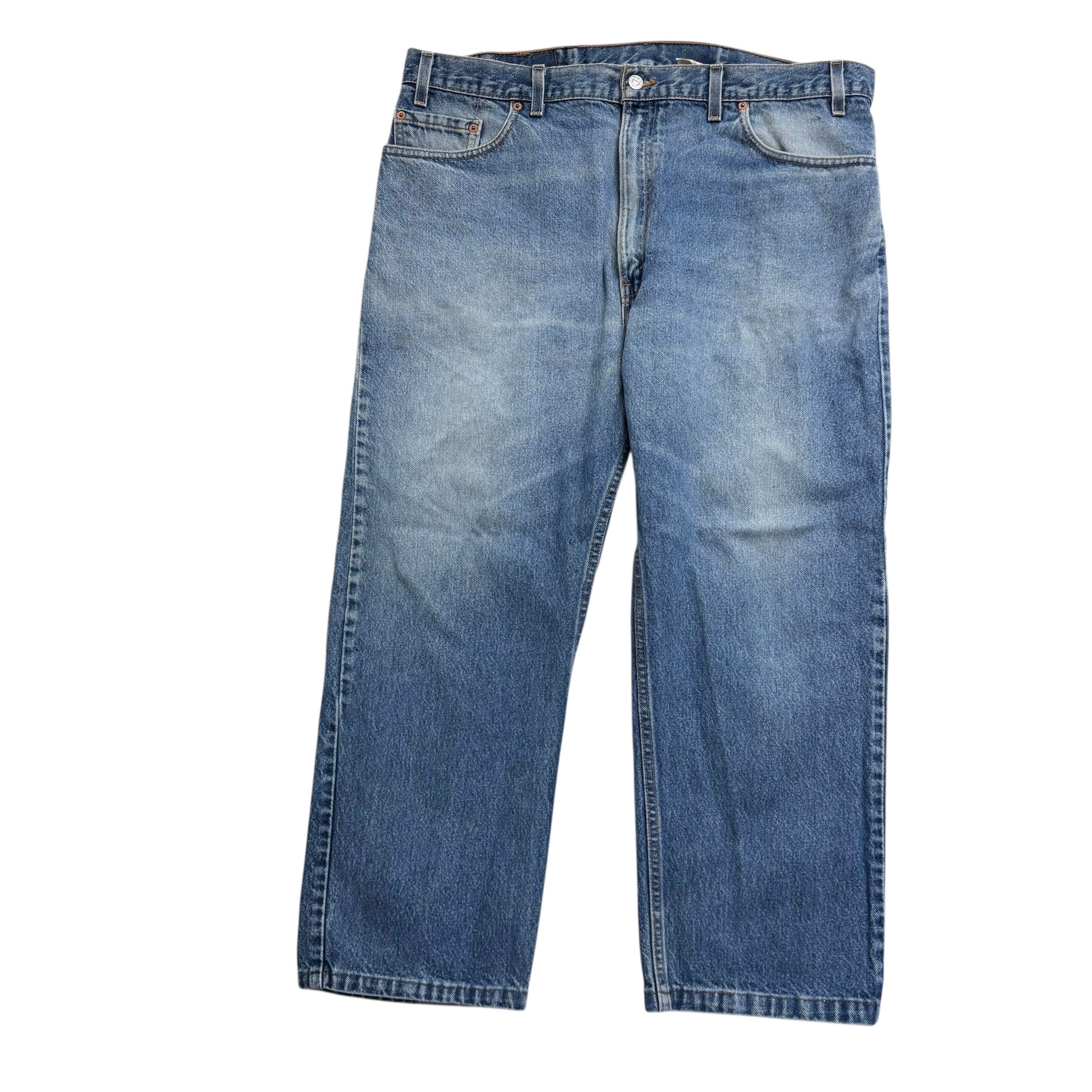 Levis 505 Jeans W40 L26 Mens Mid Blue Regular Straight Made In USA Vintage