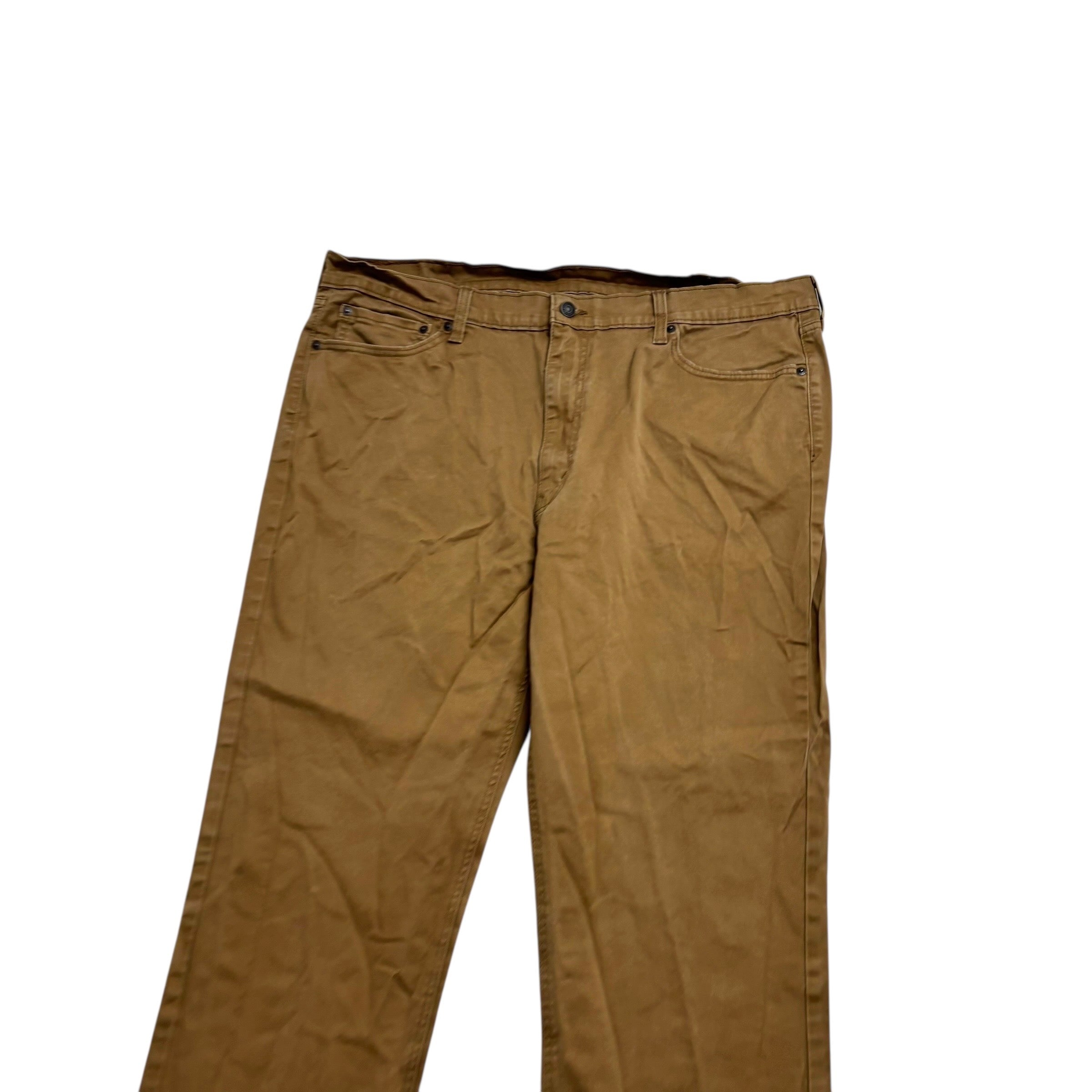 Levis 541 Trousers W42 L32 Mens Beige Athletic Tapered Fit Stretch Pants