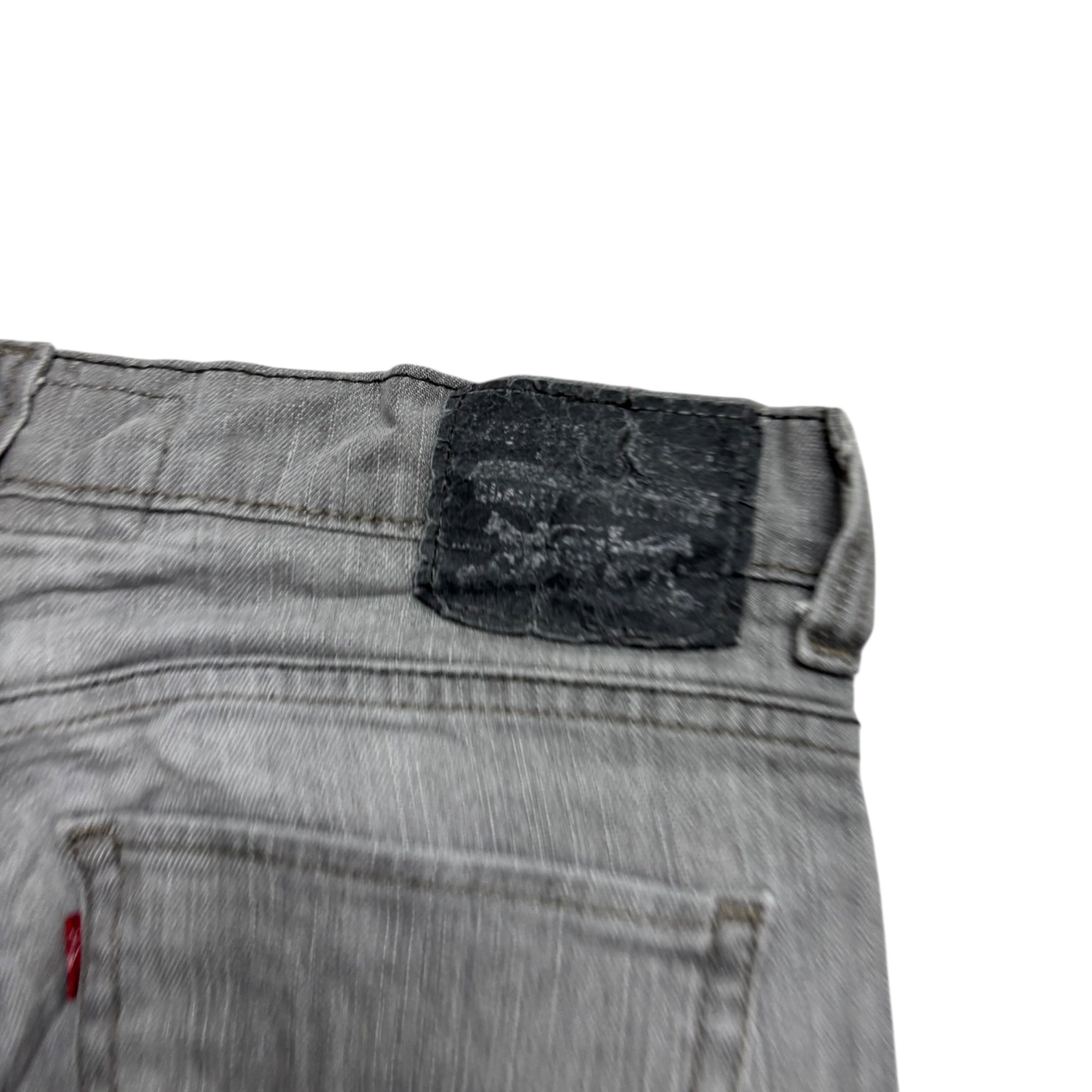 Levis 511 Jeans W31 L30 Mens Grey Slim Fit Stretch Vintage Denim (E)