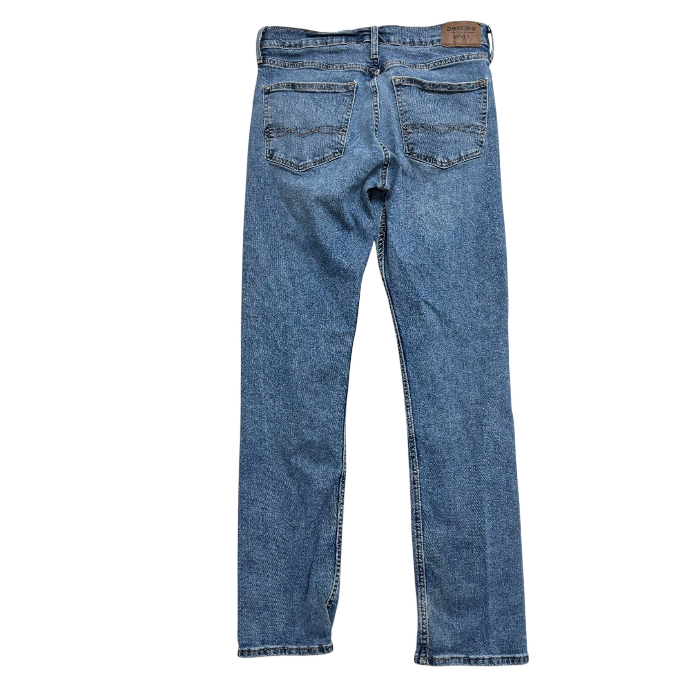 Levis Denizen Jeans W32 L32 Mens Mid Blue Slim Straight Fit Stretch Denim