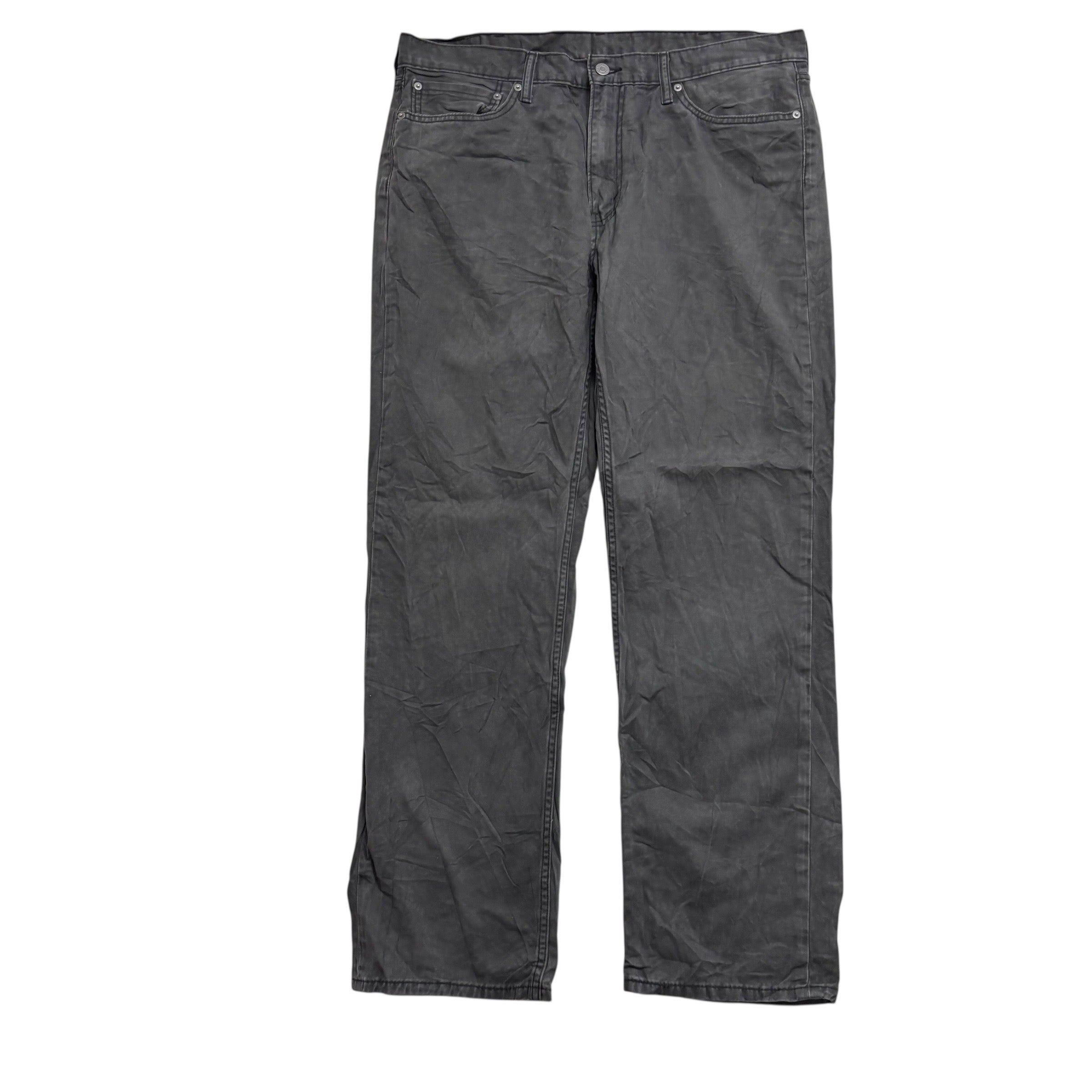 Levis 514 Trousers W38 L32 Mens Grey Regular Straight Fit Pants