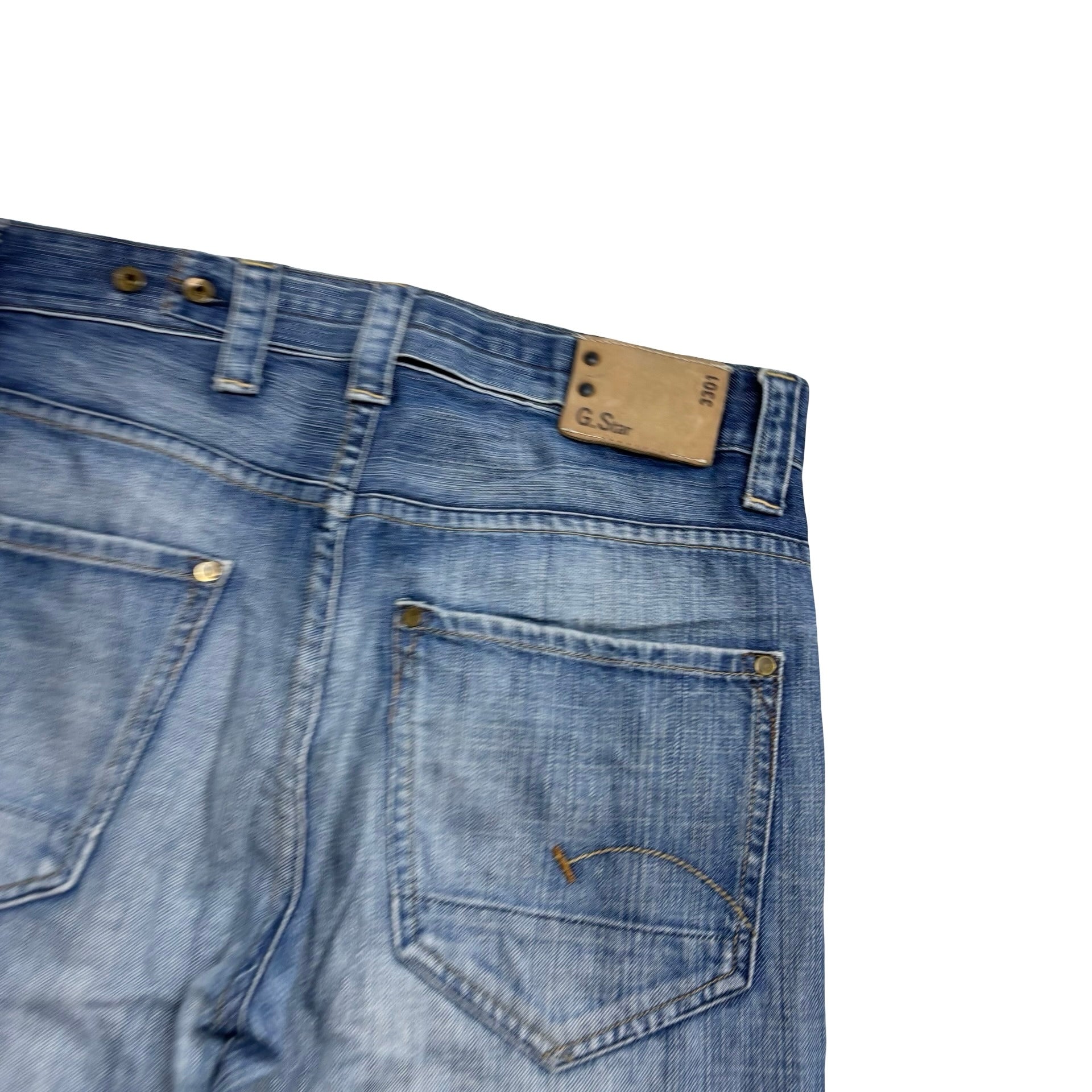 G Star Radar Baggy Jeans W32 L30 Mens Mid Blue Low Loose Fit Denim (E)