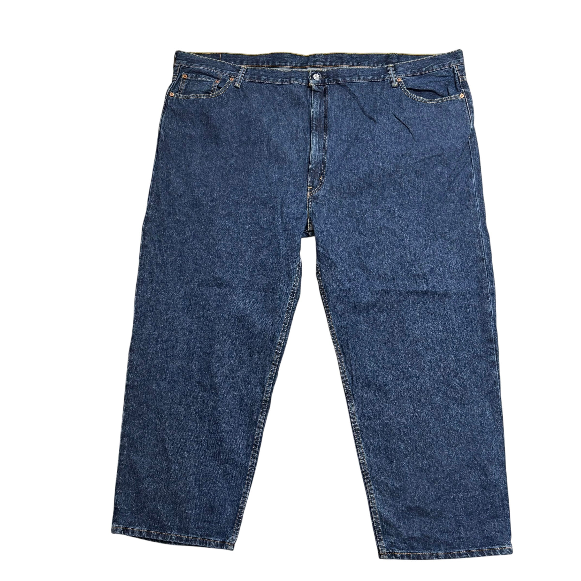 Levis 550 Jeans W56 L30 Mens Dark Blue Baggy Relaxed Straight Fit Denim (E)