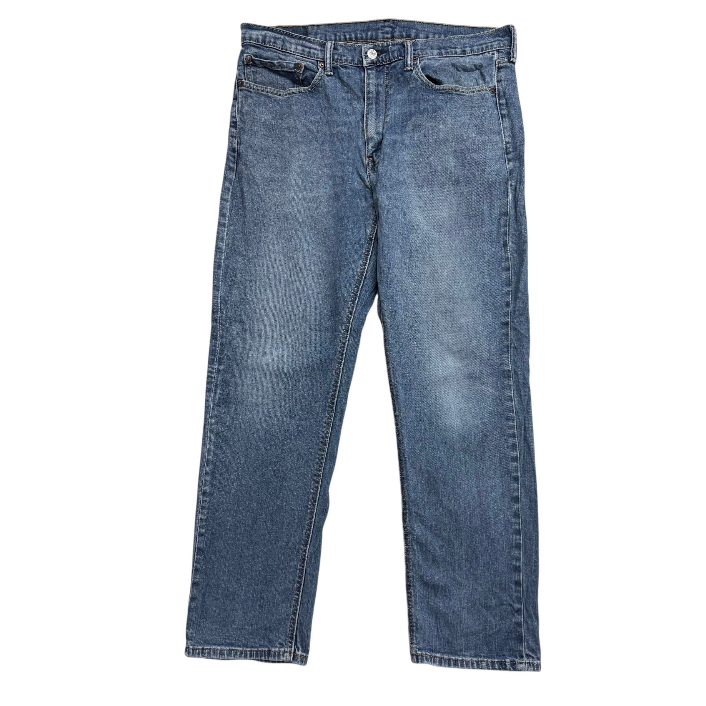 Levis 541 Jeans W34 L30 Mens Mid Blue Athletic Tapered Fit Stretch Denim