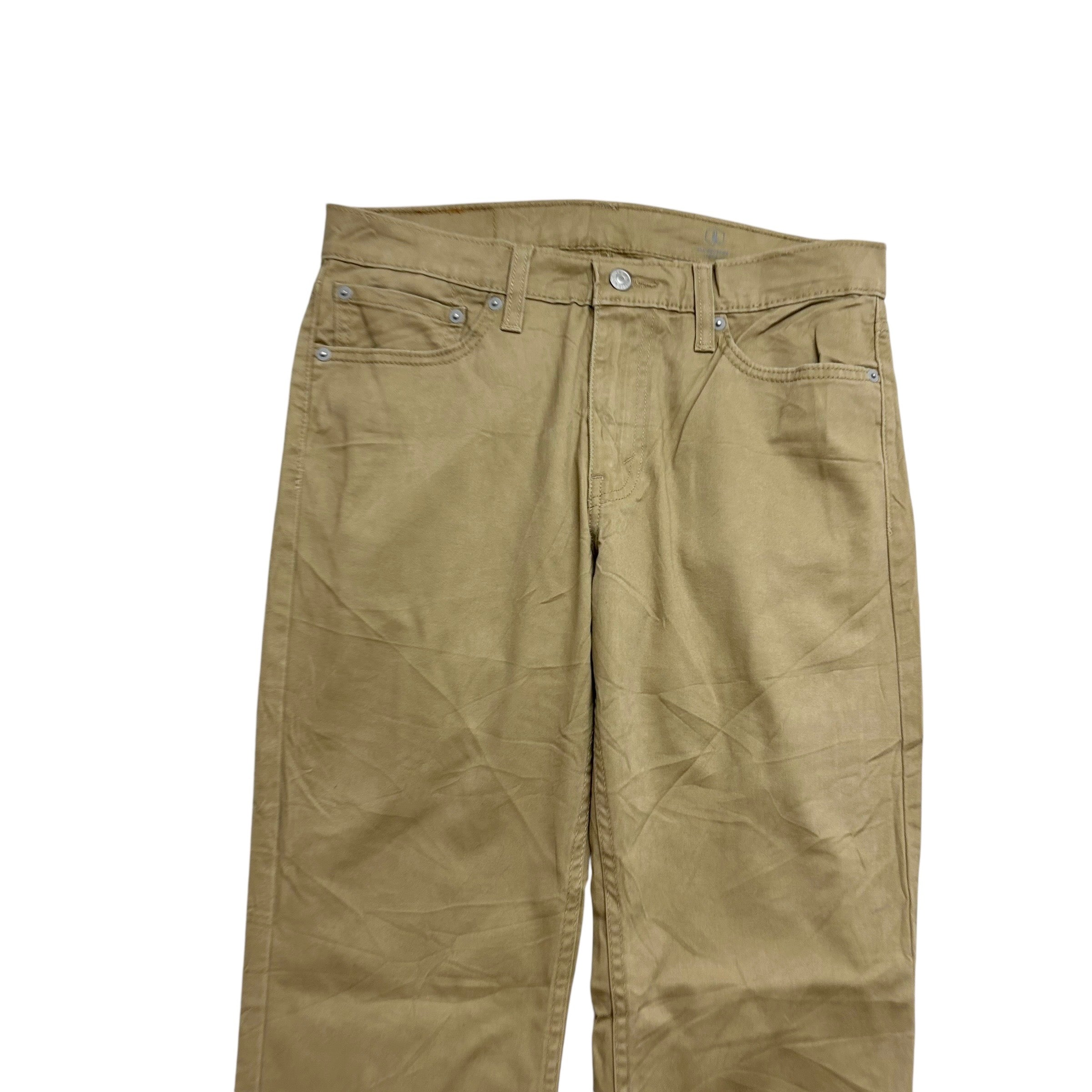 Levis 511 Trousers W32 L34 Mens Beige Slim Fit Stretch Pants