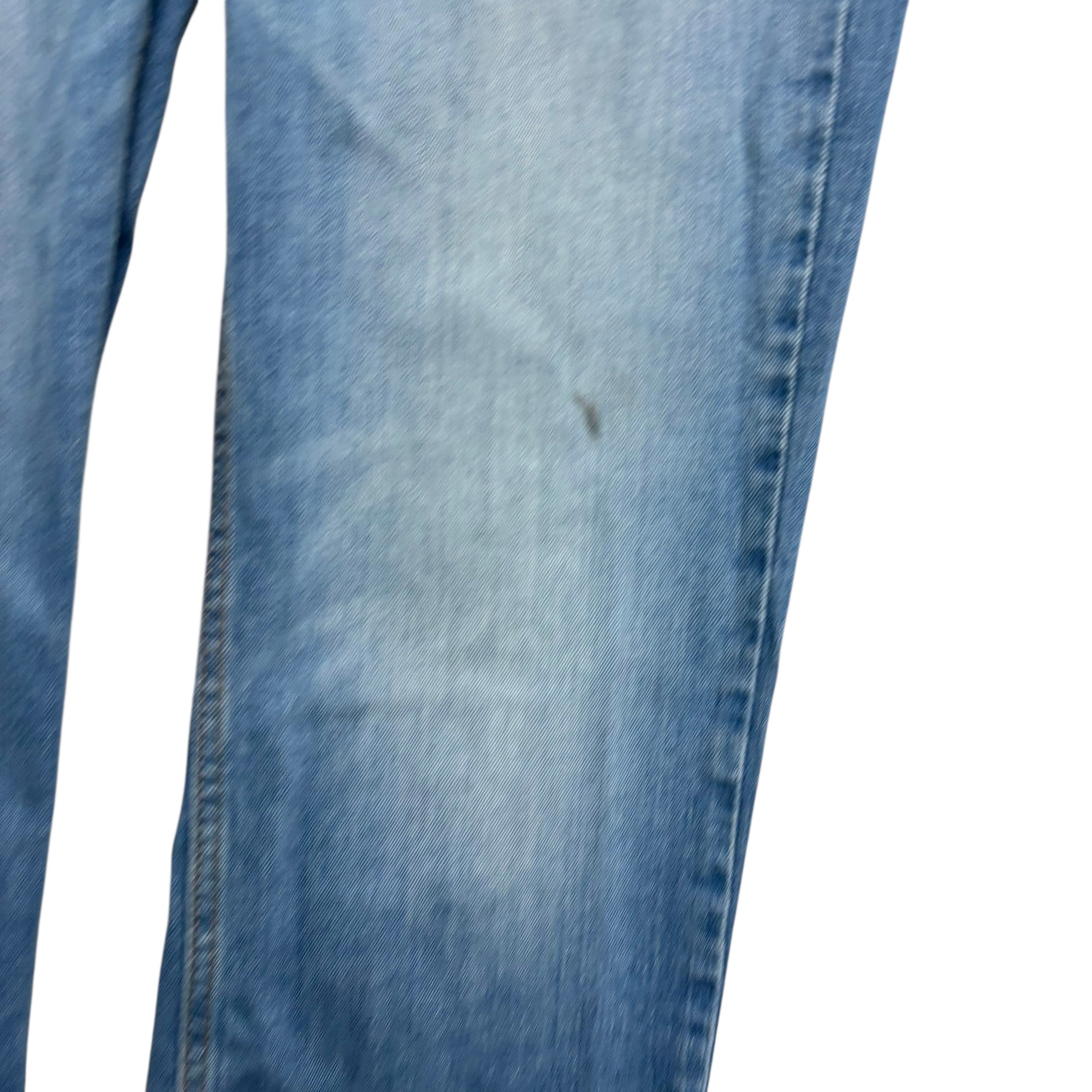 Levis 514 Jeans W30 L30 Mens Light Blue Regular Straight Fit Stretch Denim