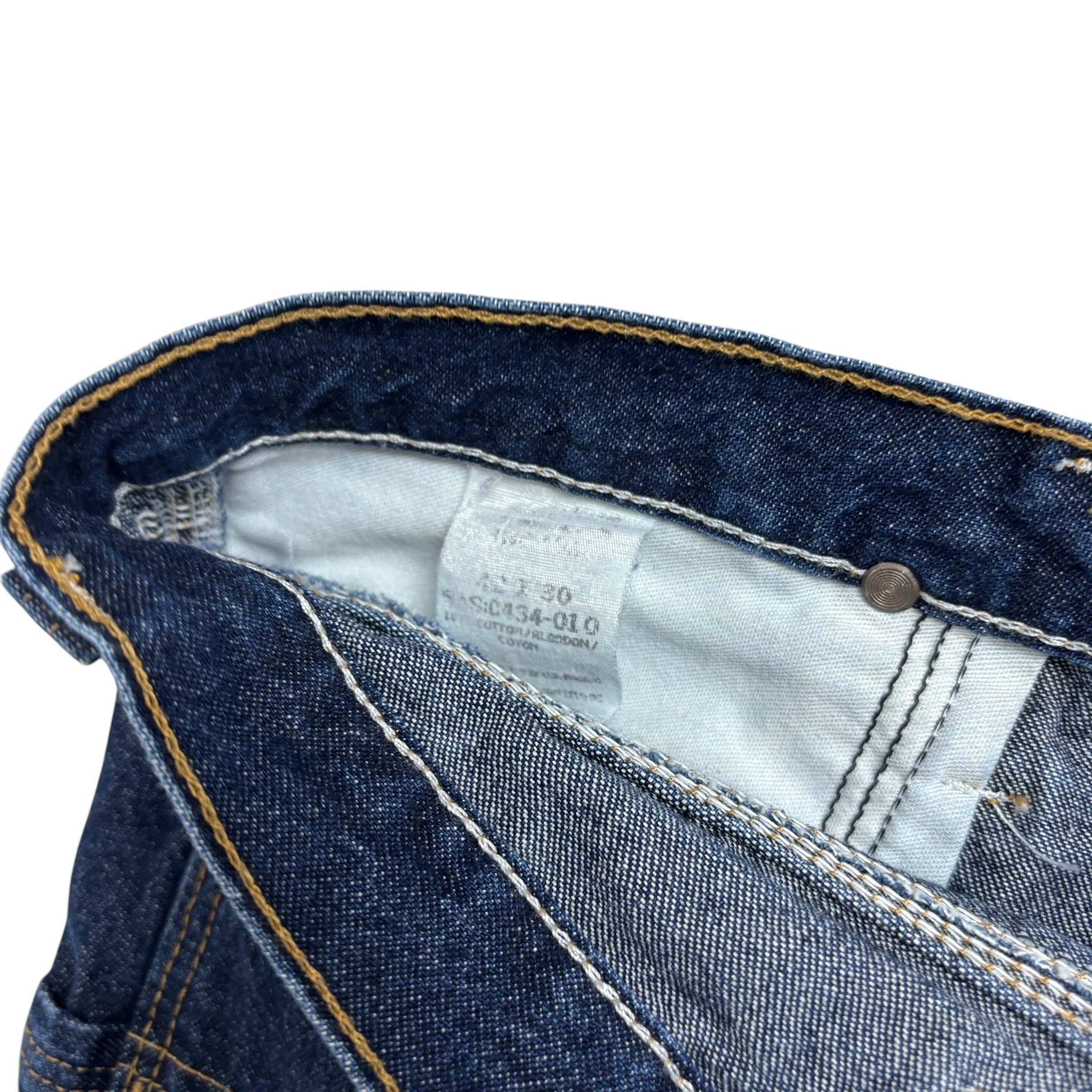 Wrangler Jeans W42 L30 Mens Dark Blue Relaxed Straight Fit Vintage Denim (E)