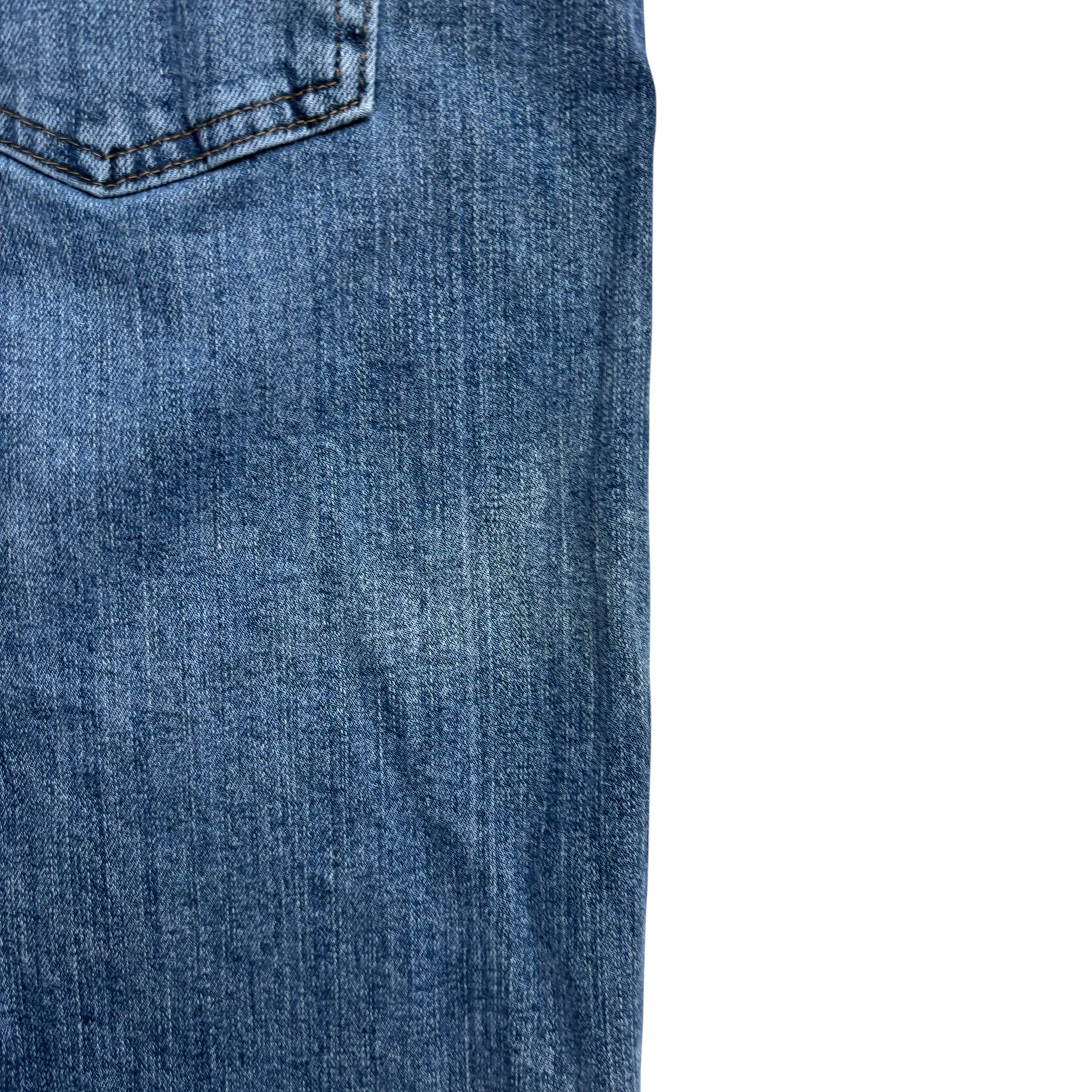 Wrangler Jeans W38 L32 Mens Mid Blue Regular Straight Fit Stretch Denim