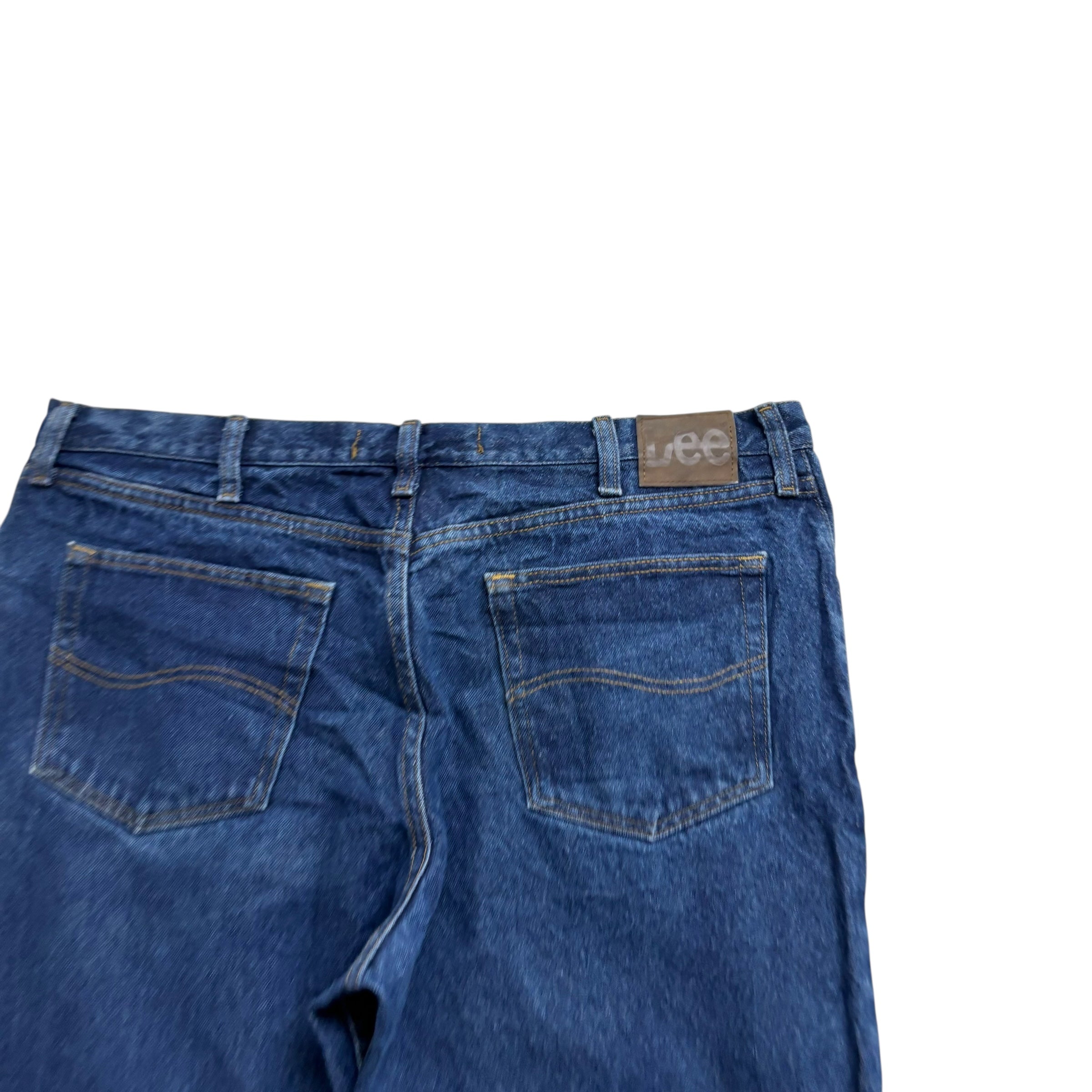 Lee Jeans W40 L30 Mens Dark Blue Relaxed Straight Fit Vintage Denim (E)