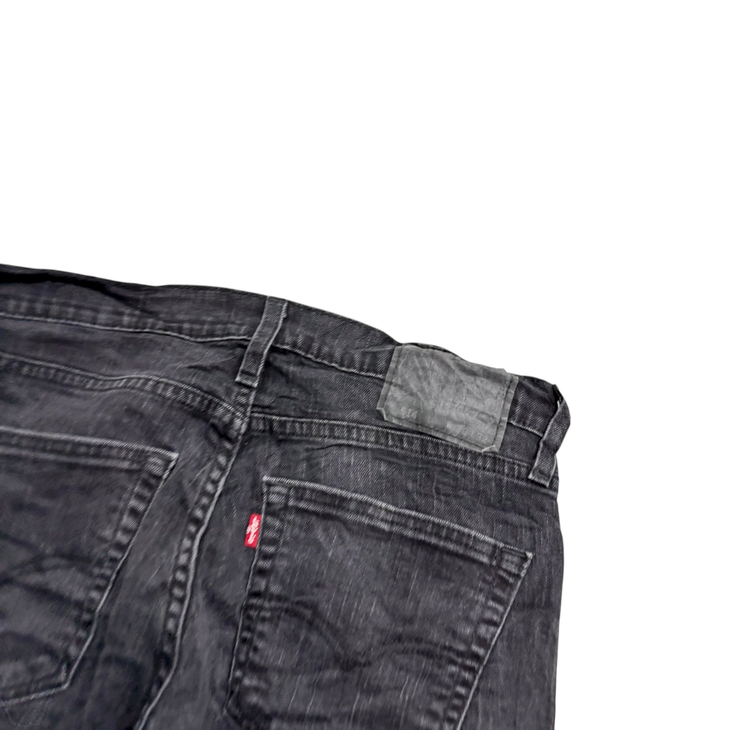 Levis 514 Jeans W30 L31 Mens Black Slim Straight Fit Stretch Denim